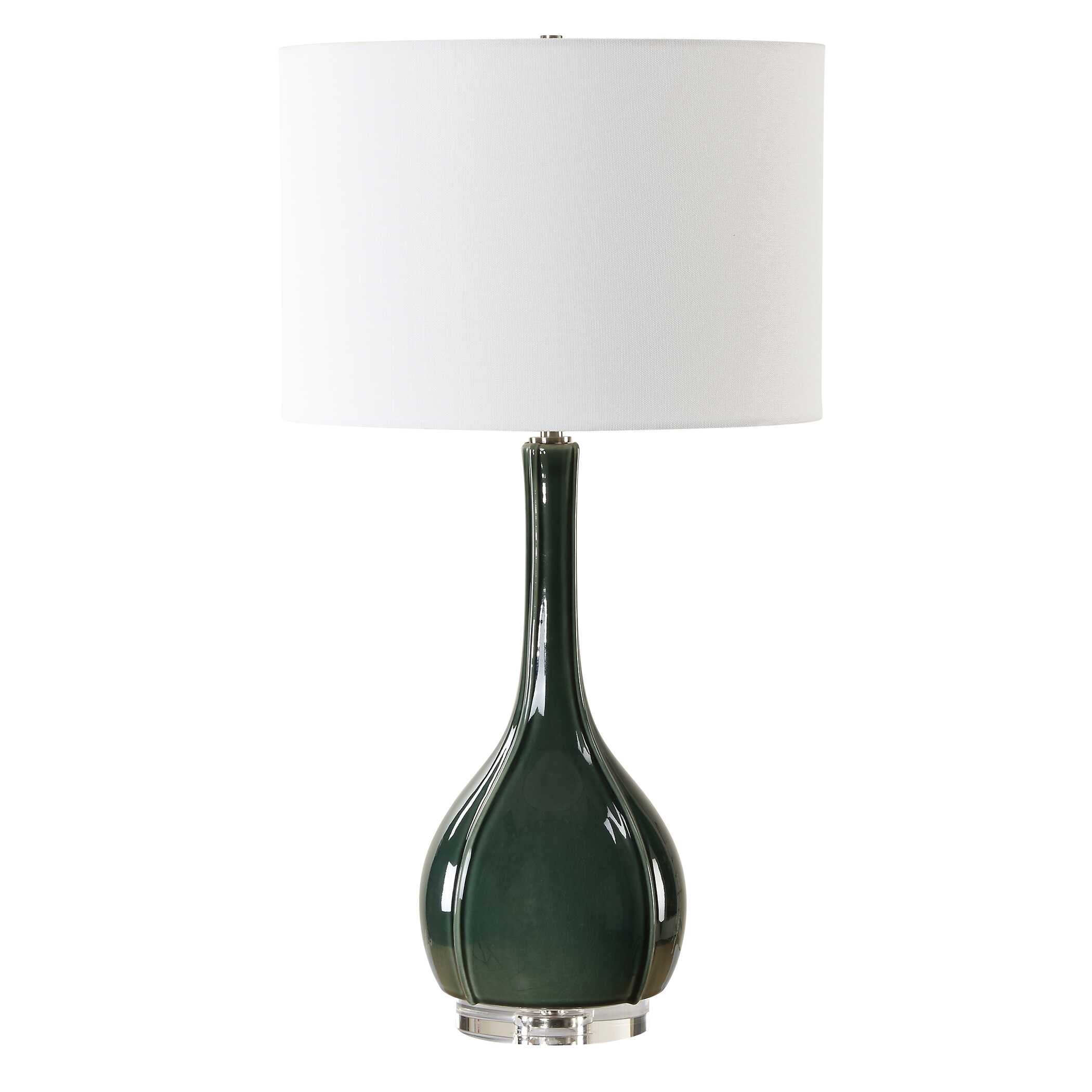 Essex Green Glass Table Lamp - Image 4