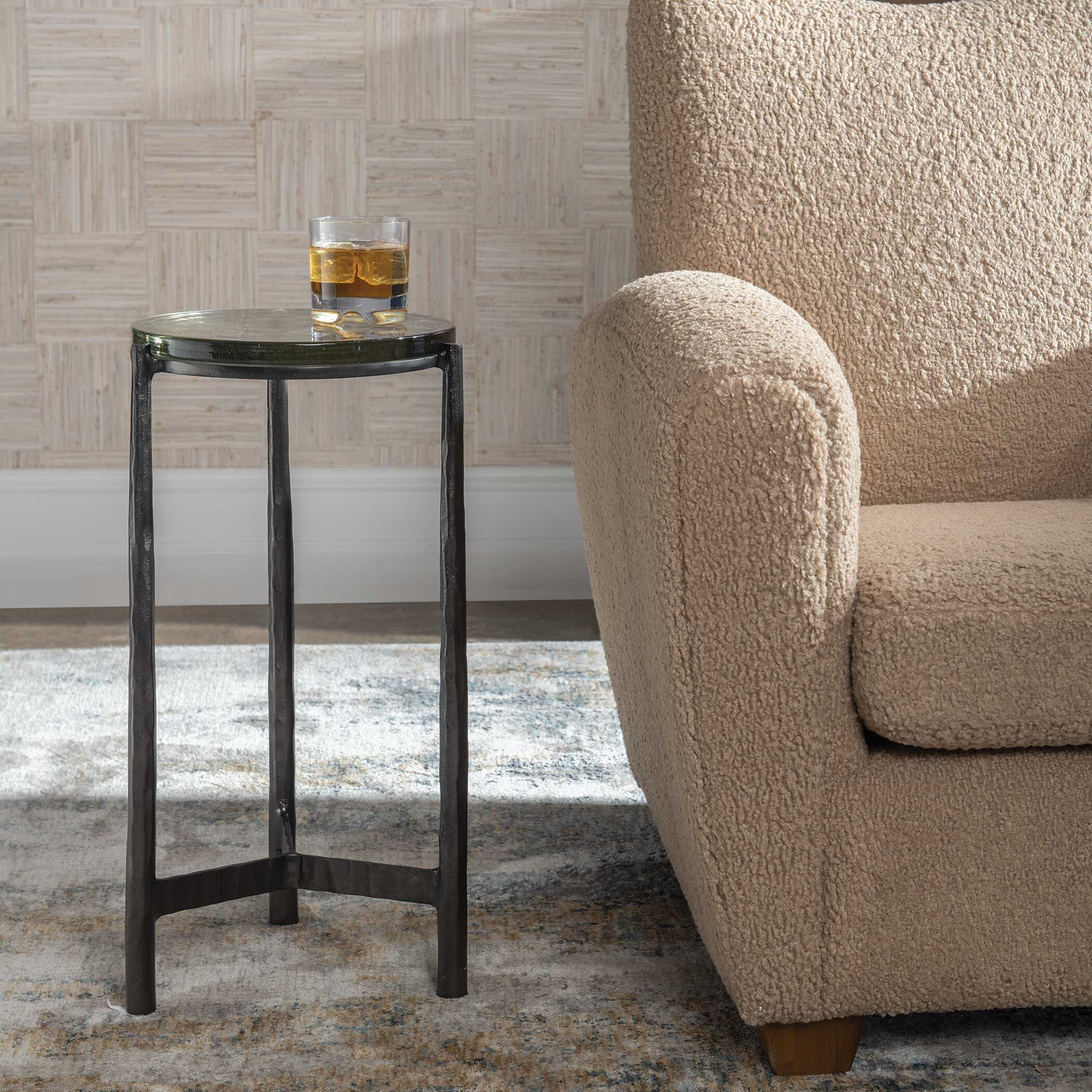 Eternity Iron & Glass Accent Table - Image 2