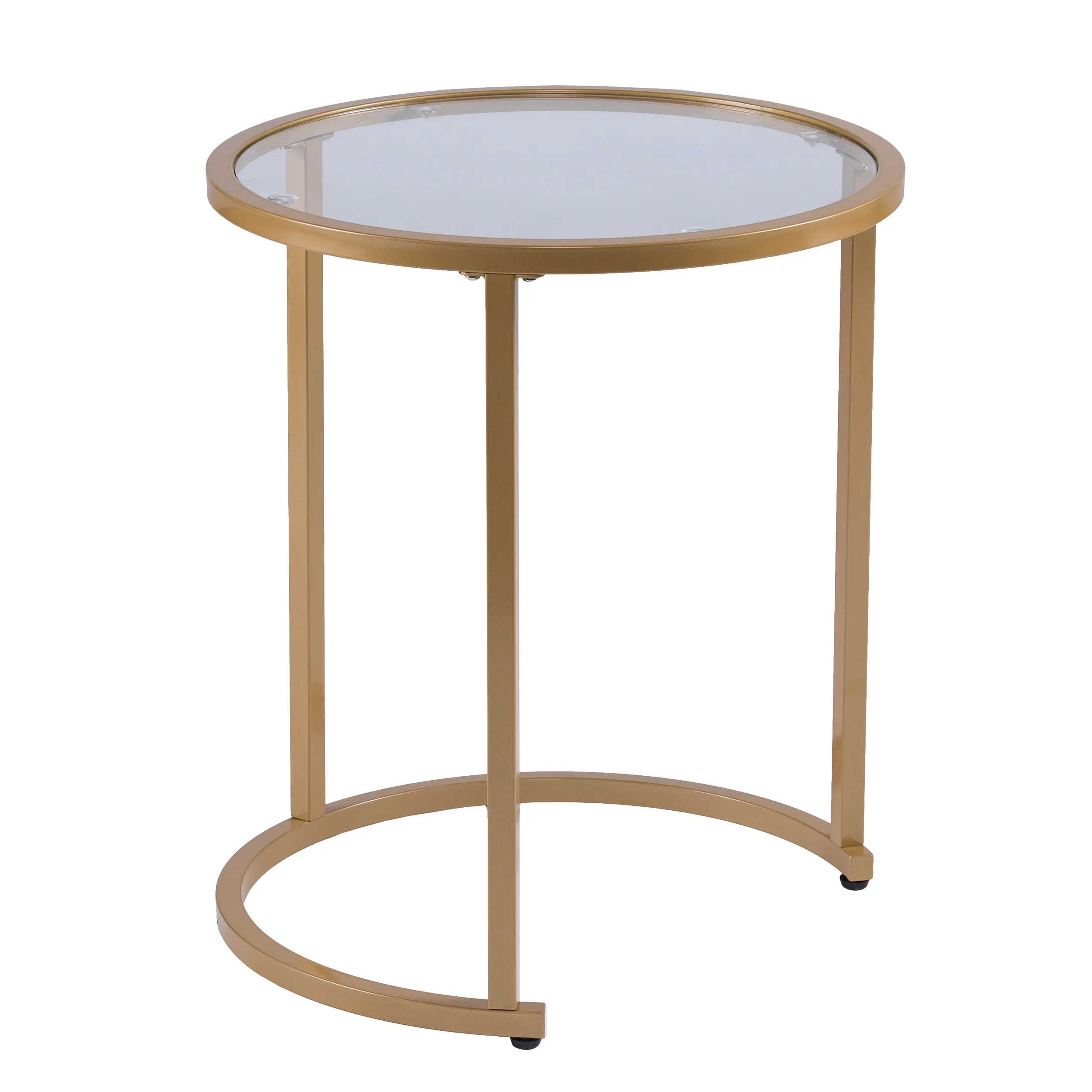 Evelyn Glam Nesting Side Table 2pc Set – Gold