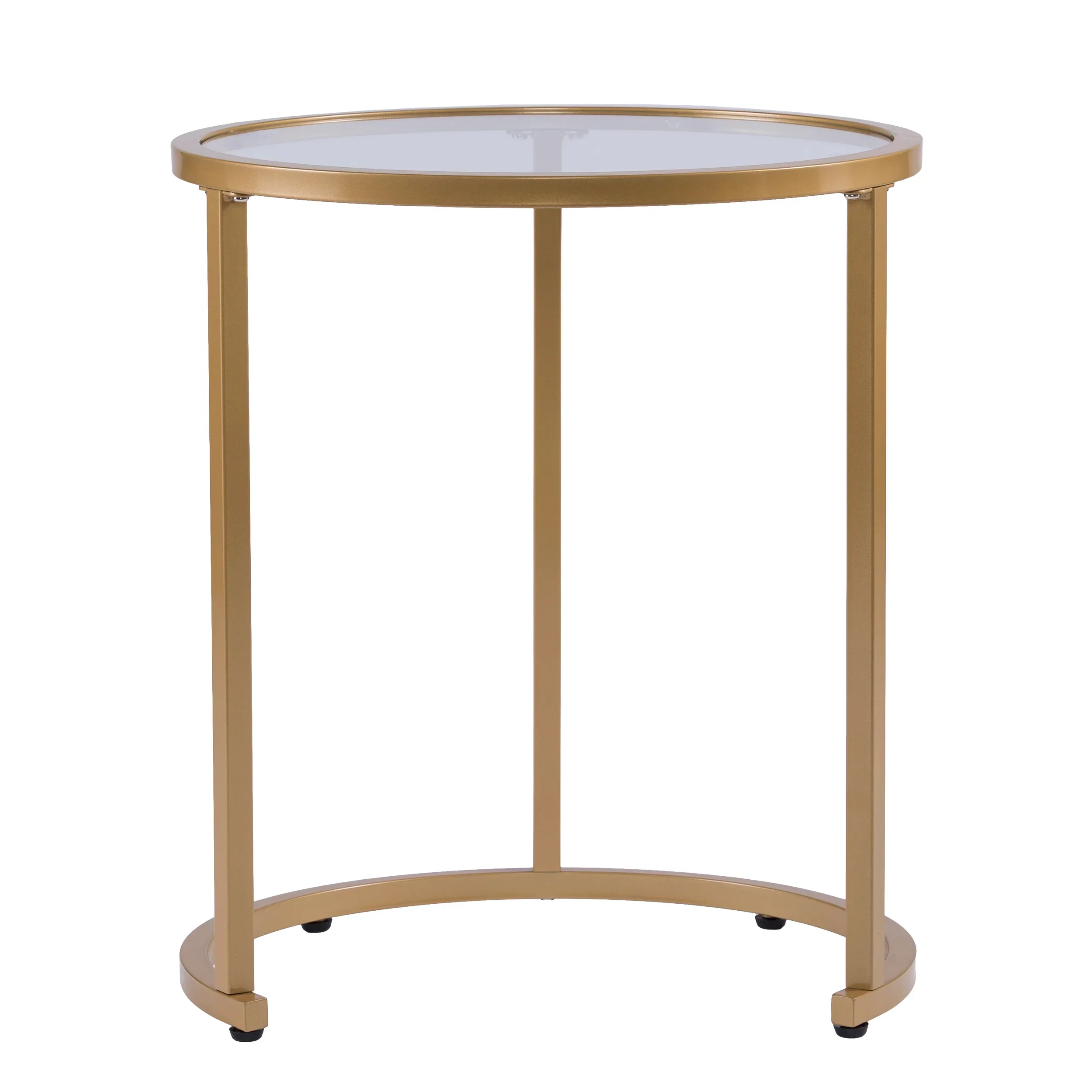 Evelyn Glam Nesting Side Table 2pc Set – Gold - Image 3