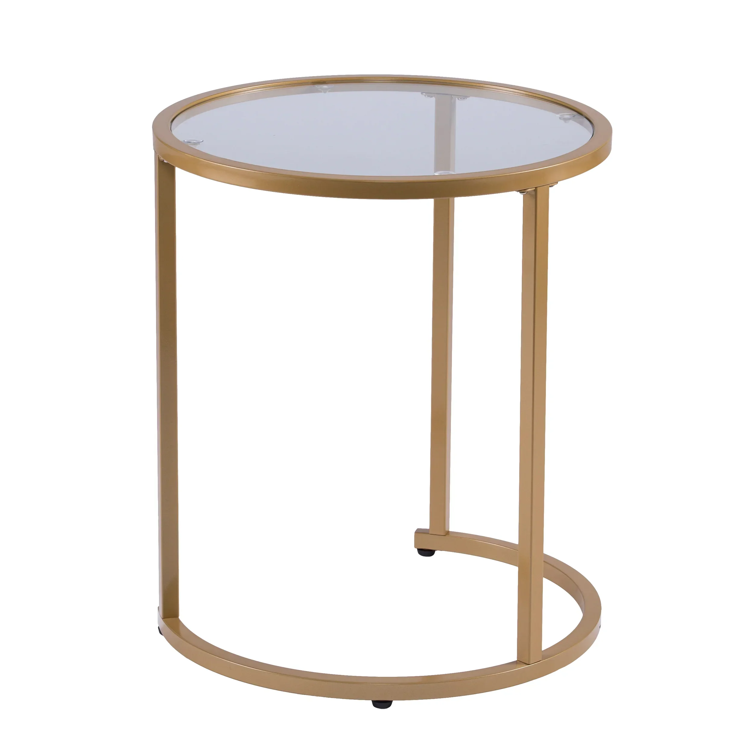 Evelyn Glam Nesting Side Table 2pc Set – Gold - Image 5