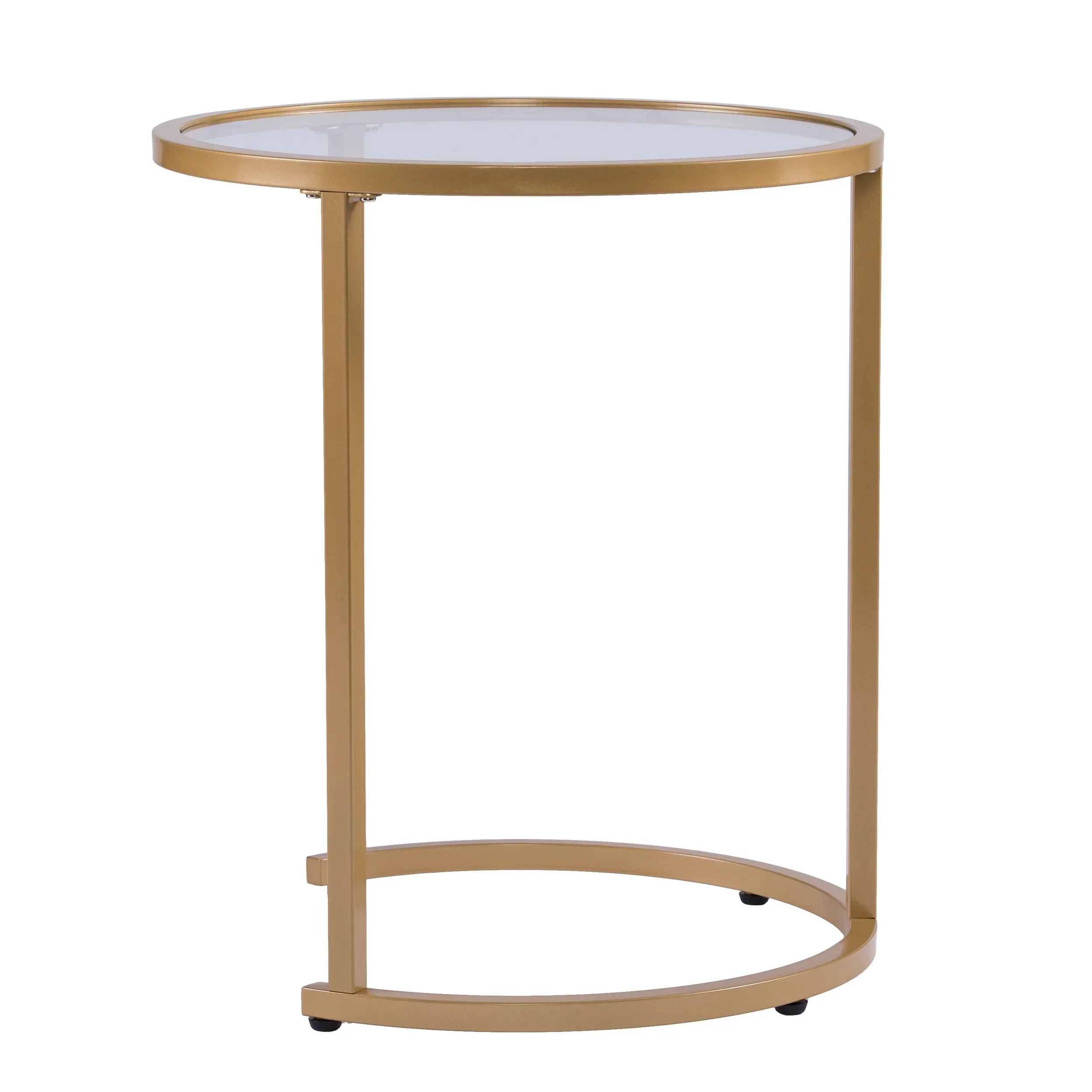 Evelyn Glam Nesting Side Table 2pc Set – Gold - Image 7