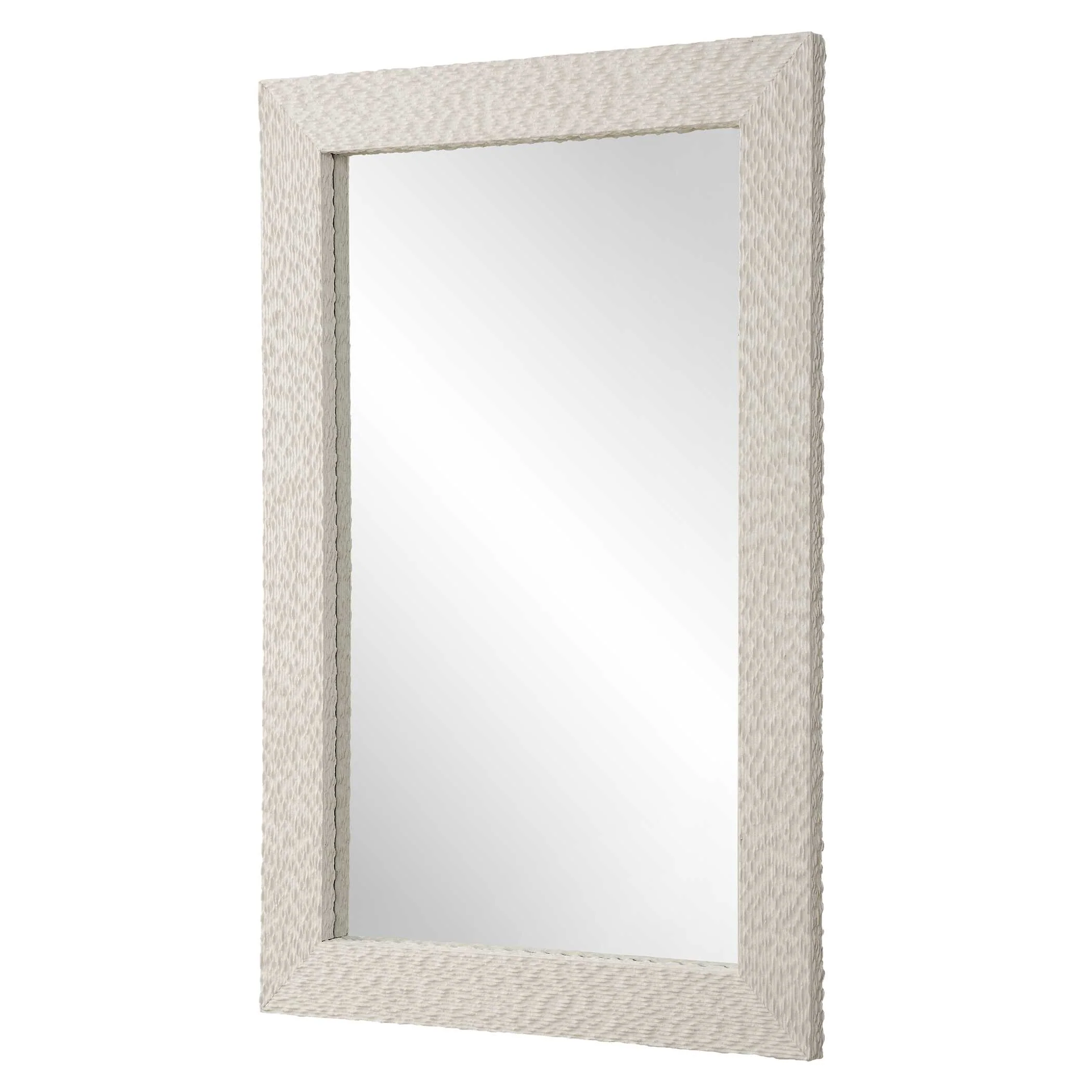 Everett Ivory Stone Mirror - Image 4