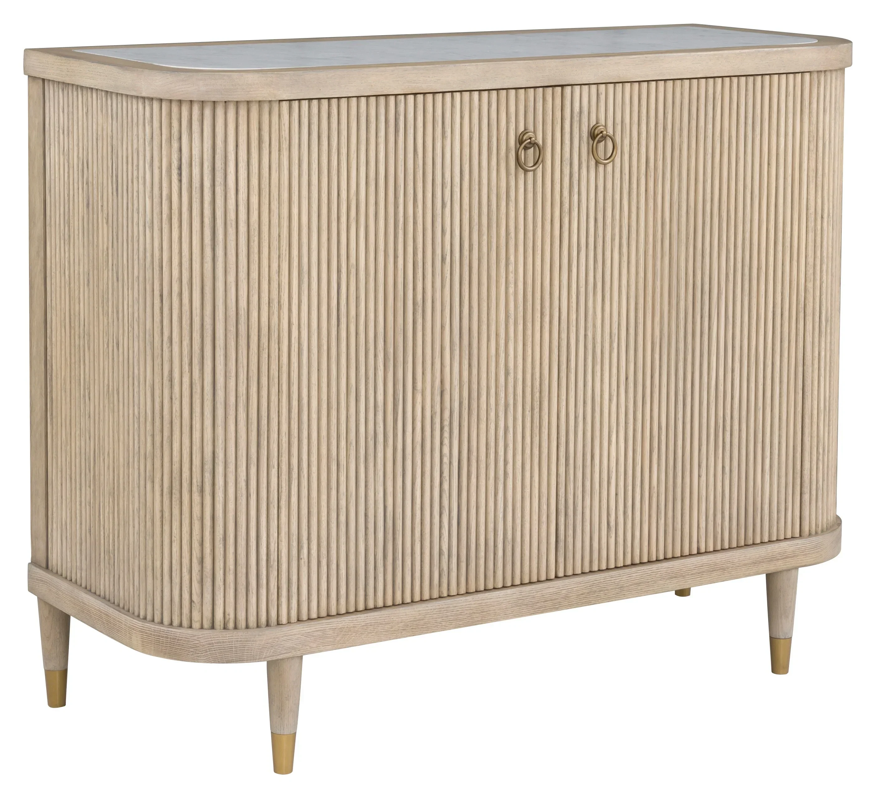 Everett Two Door Demilune Credenza