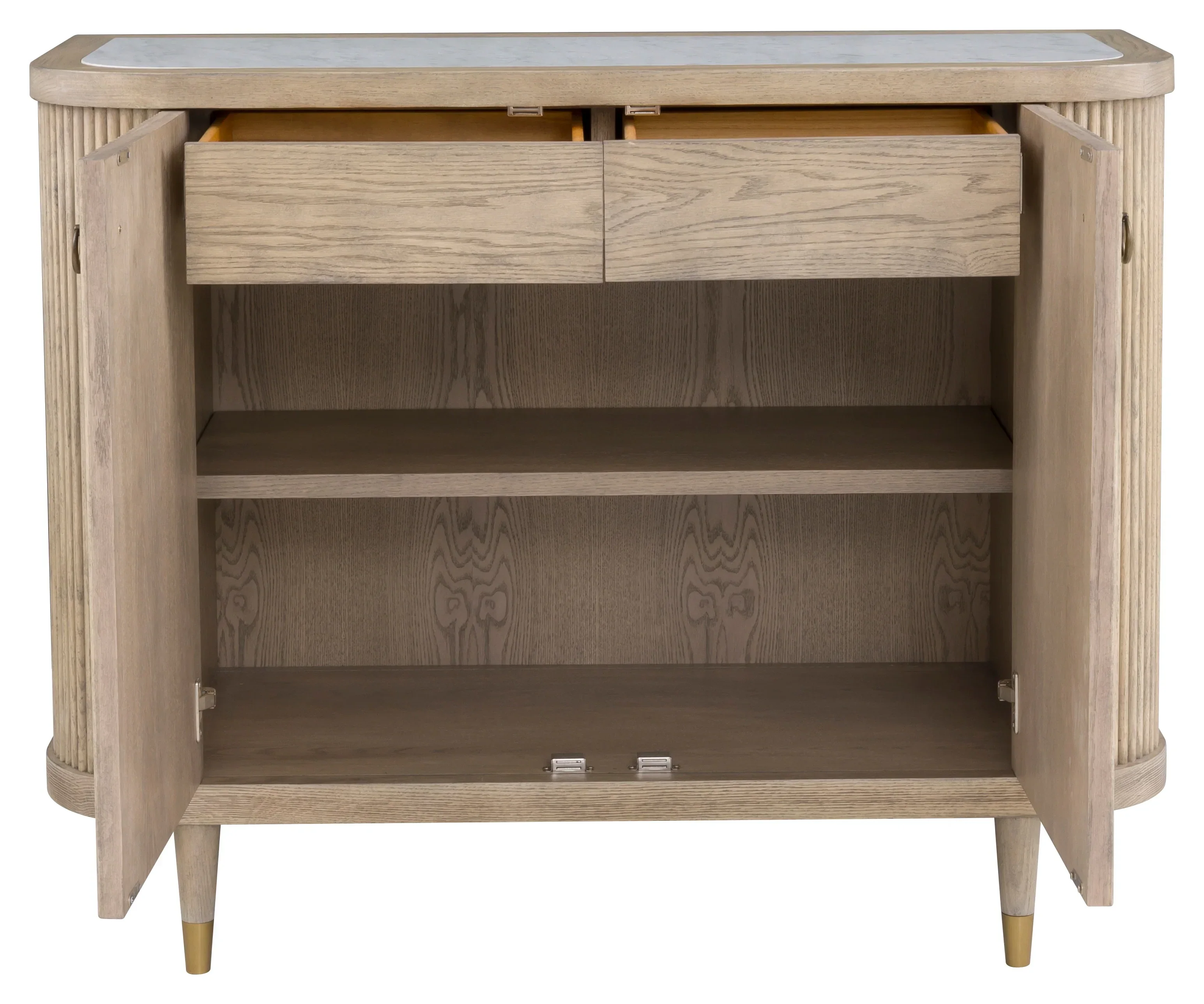 Everett Two Door Demilune Credenza - Image 5