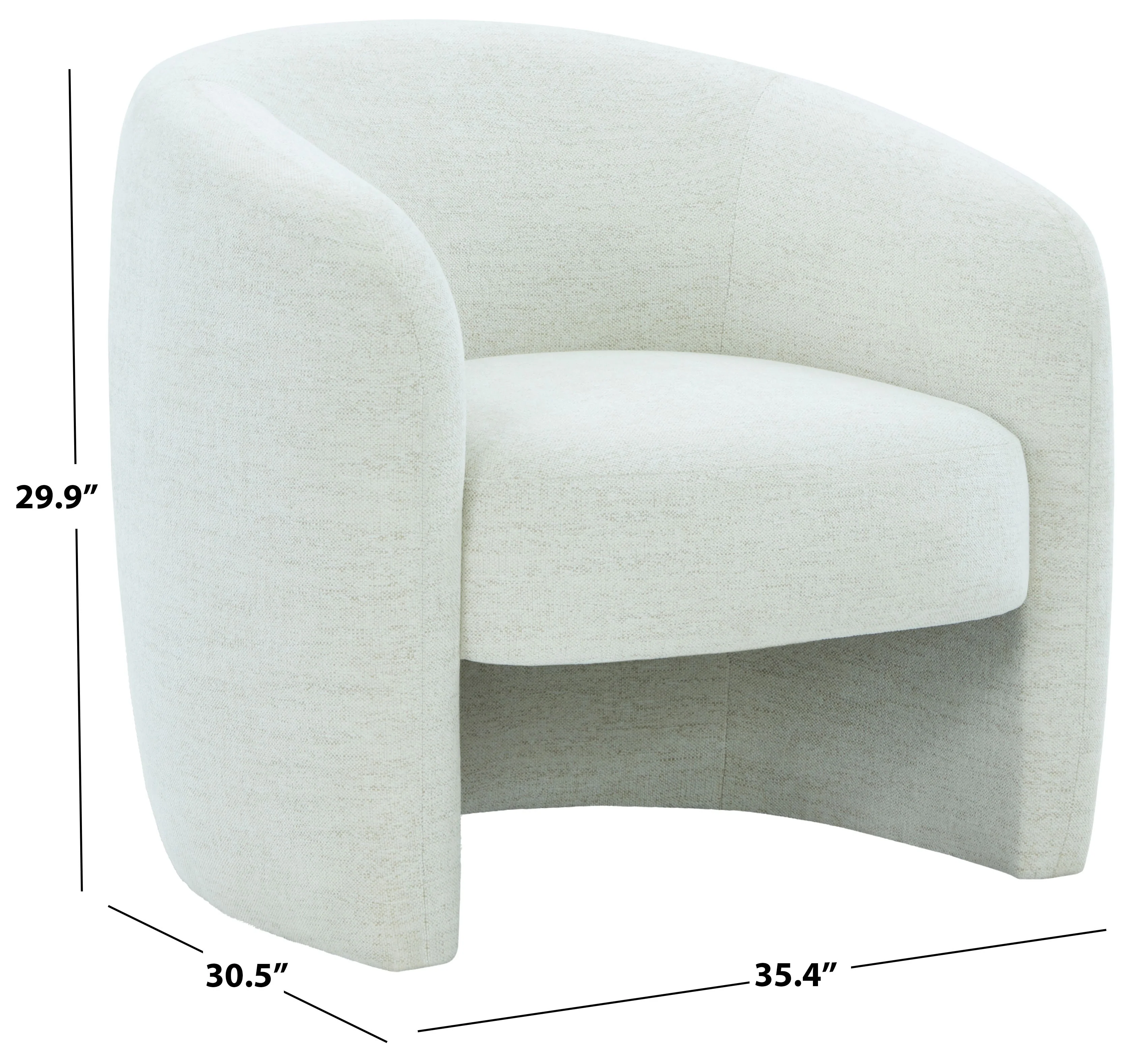 Everly Boucle Barrel Back Accent Chair - Image 26