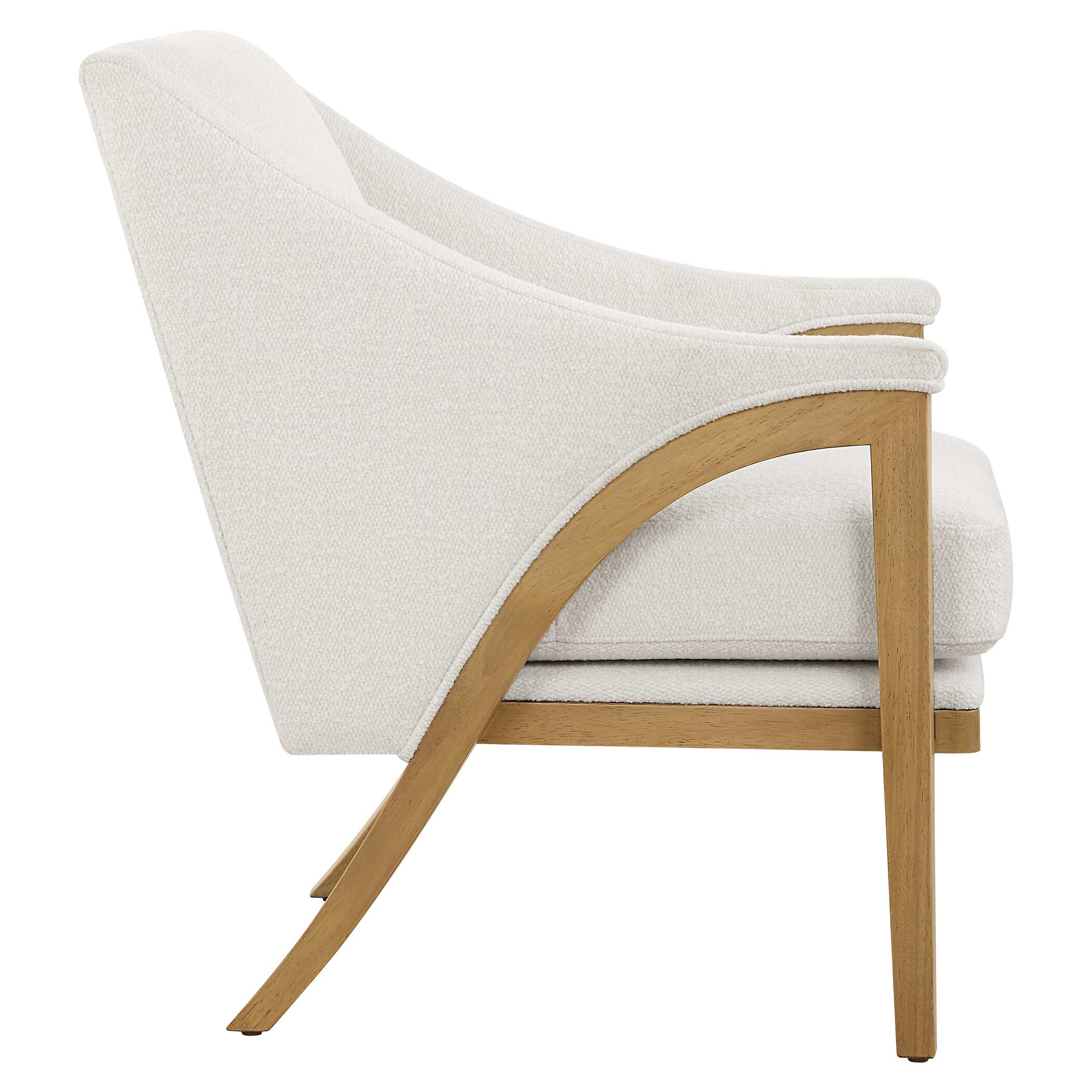 Evolve White Fabric Accent Chair - Image 5