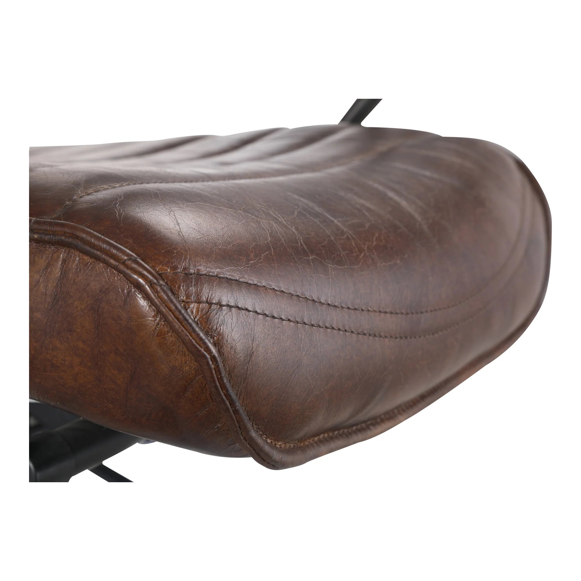 Executive Office Chair Dark Brown Leather - Image 9