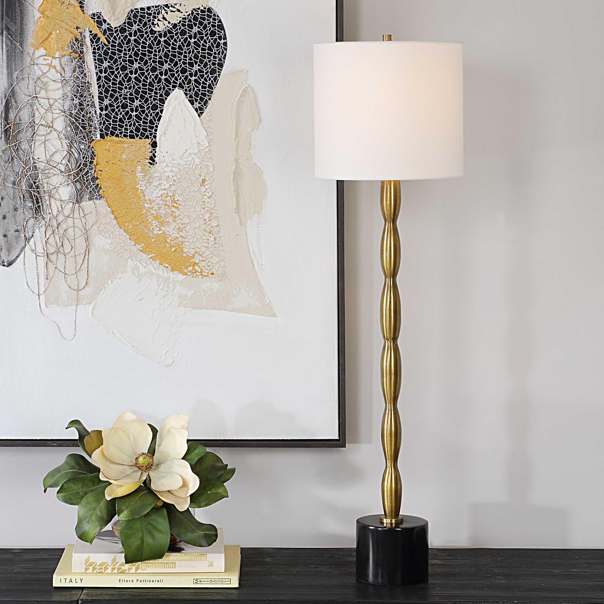 Ezra Brass Buffet Lamp - Image 2