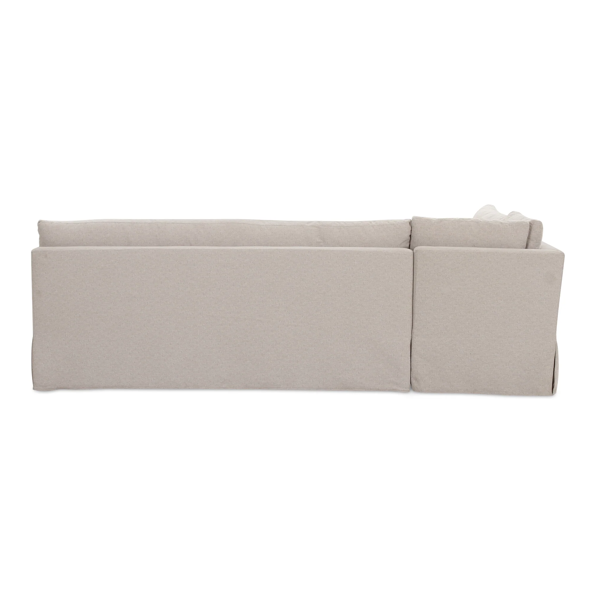 Fable Slipcover Dining Banquette L-Shape Beige  100.5In - Image 6