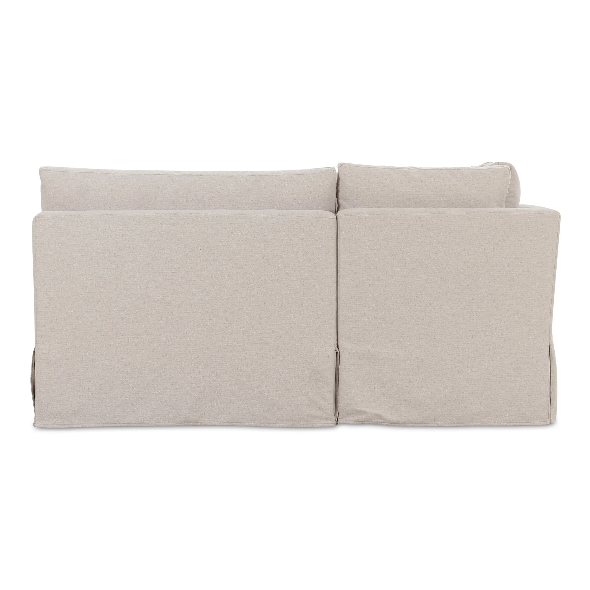 Fable Slipcover Dining Banquette U-Shape Beige 168In - Image 5