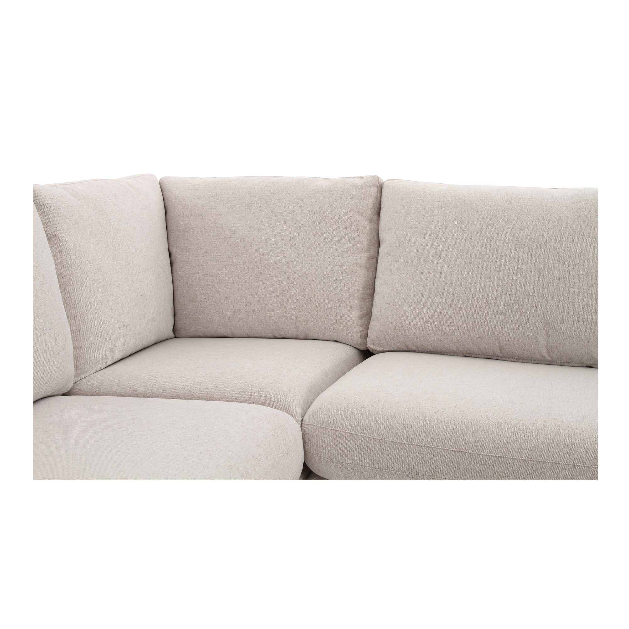 Fable Slipcover Dining Banquette U-Shape Beige 168In - Image 7