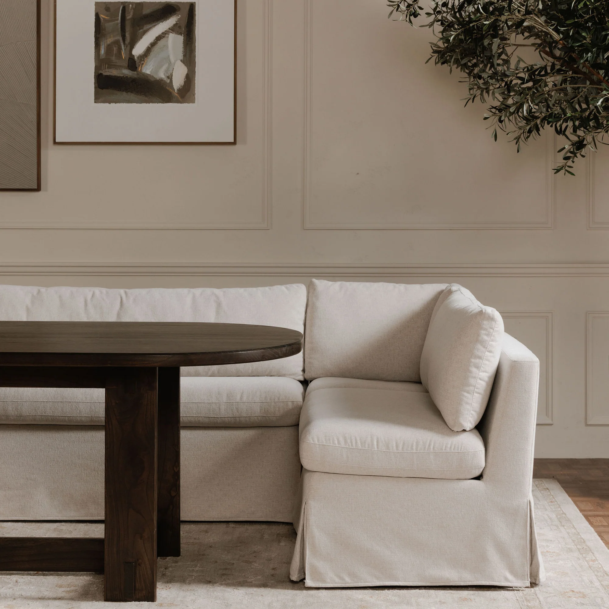Fable Slipcover Dining Chair and Half - Image 6