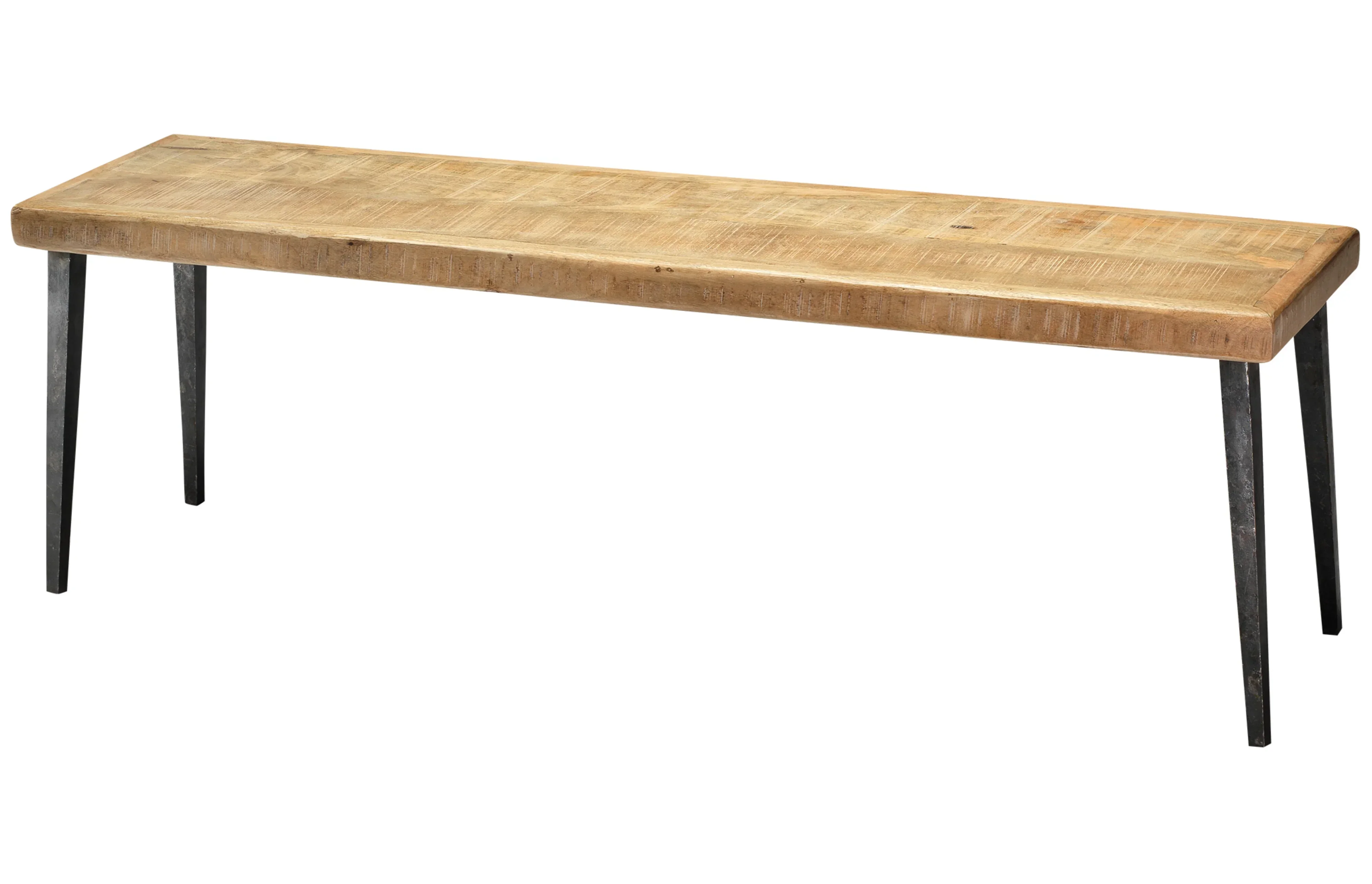 Farmhouse Wood Bench, Natural