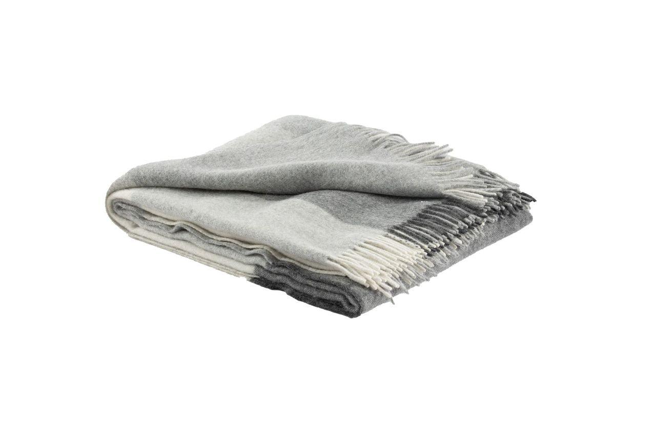 Faroe Recycled Wool and Alpaca Plaid Throw - Image 4