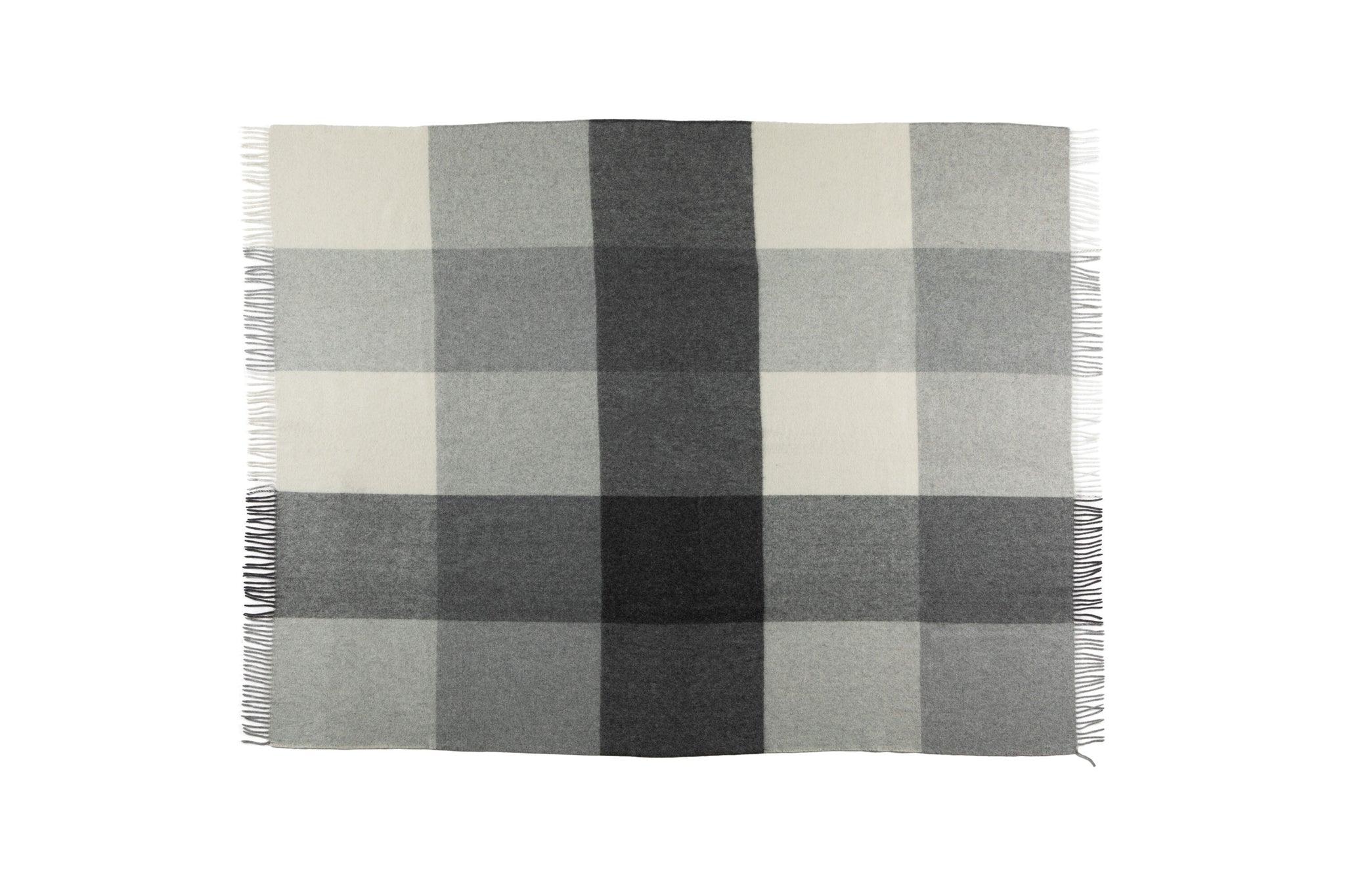 Faroe Recycled Wool and Alpaca Plaid Throw - Image 5