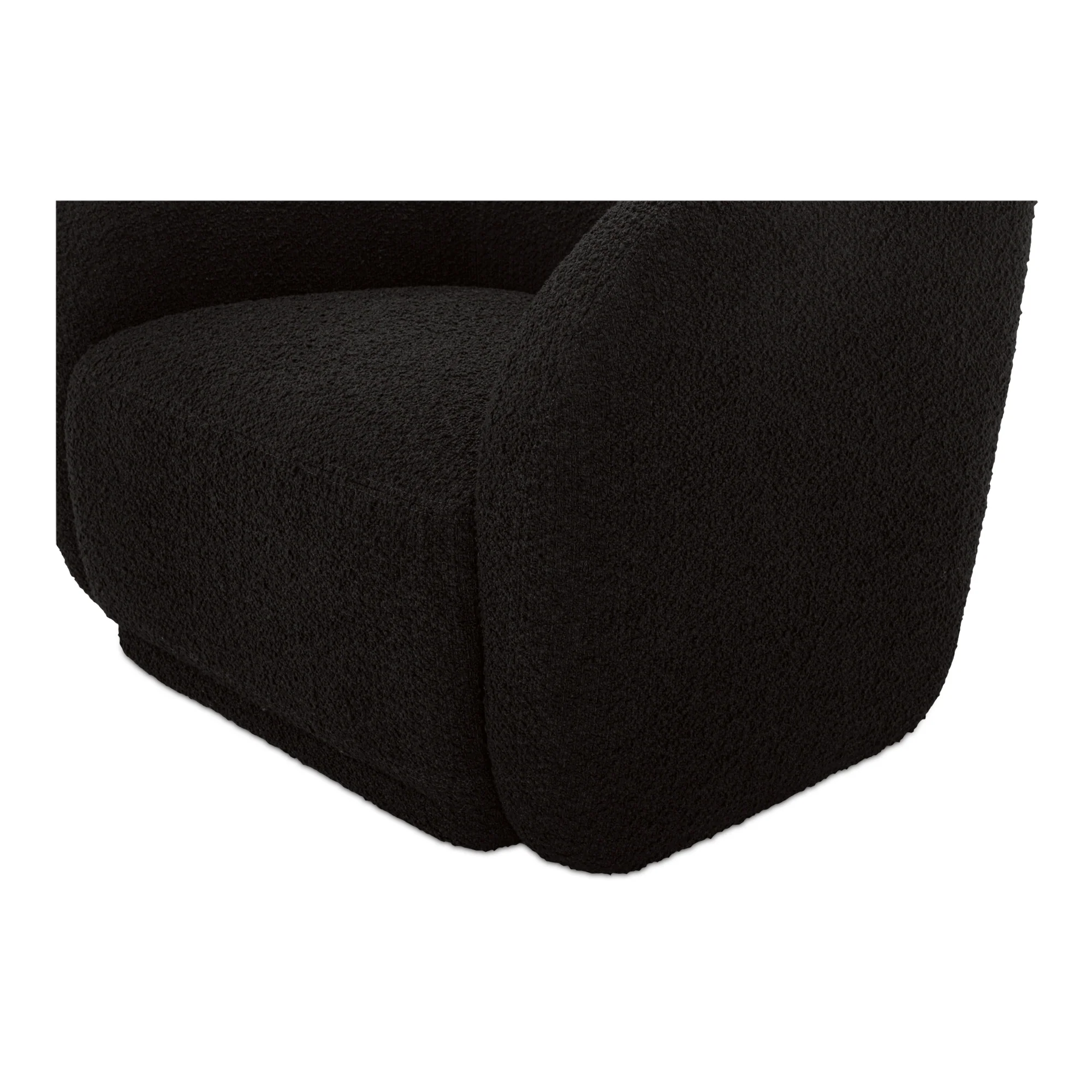 Faye Accent Chair Black Boucle - Image 6