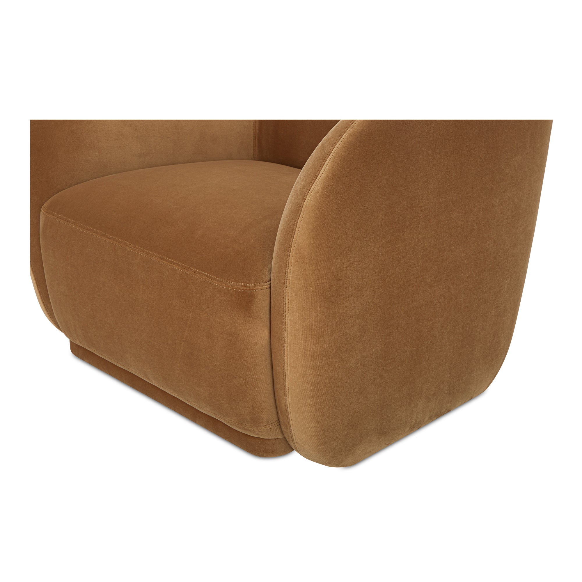 Faye Accent Chair Tan Faux Mohair - Image 6