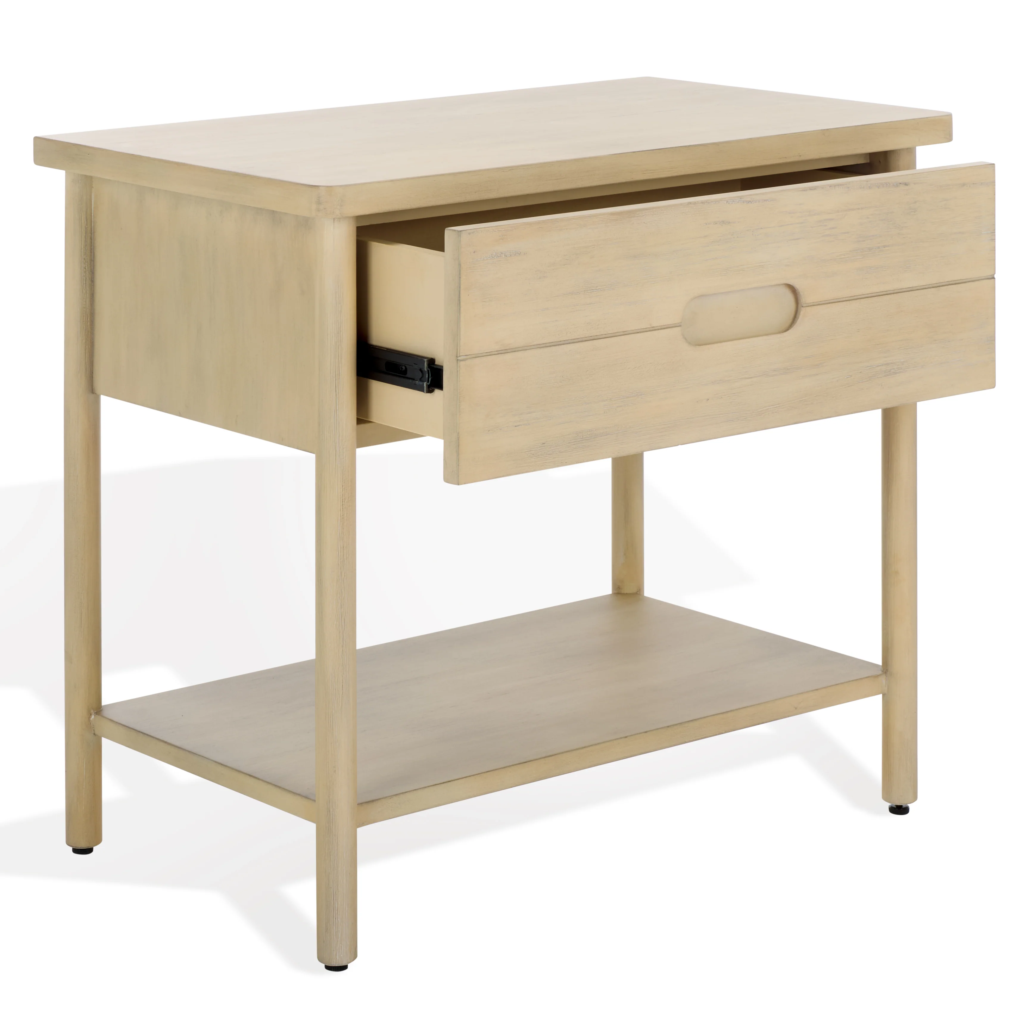 Fayletta 1 Drawer Wood Nightstand - Image 3