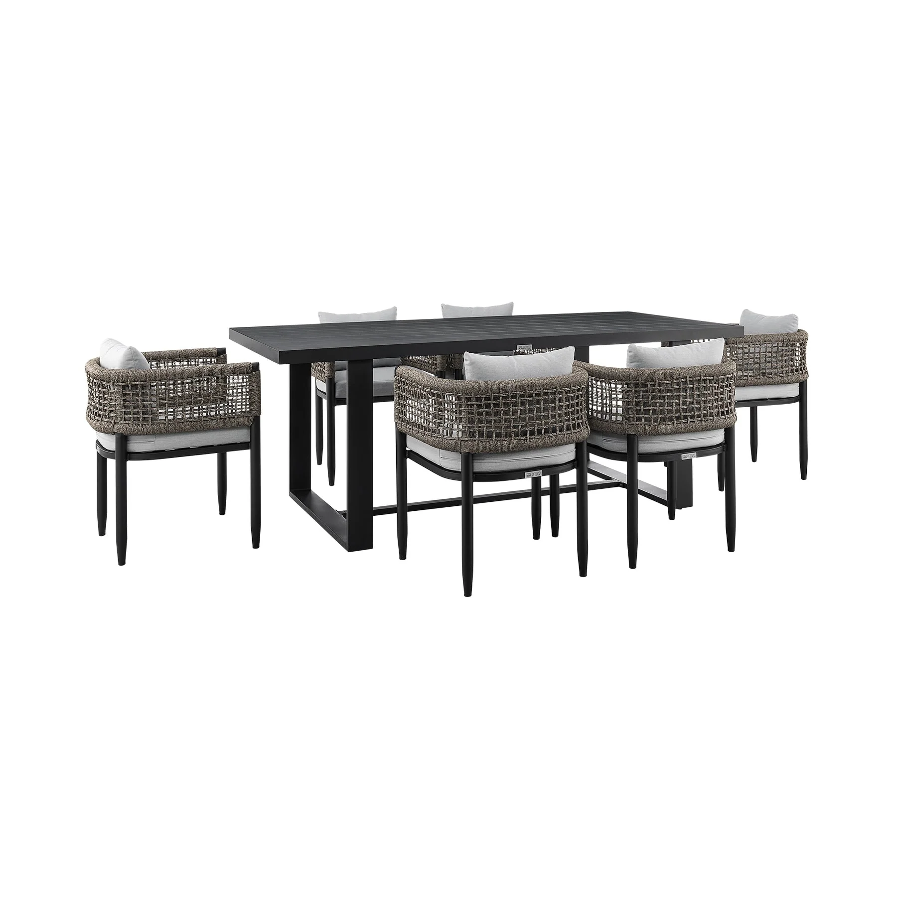 Felicia Outdoor Patio 7-Piece Dining Table Set