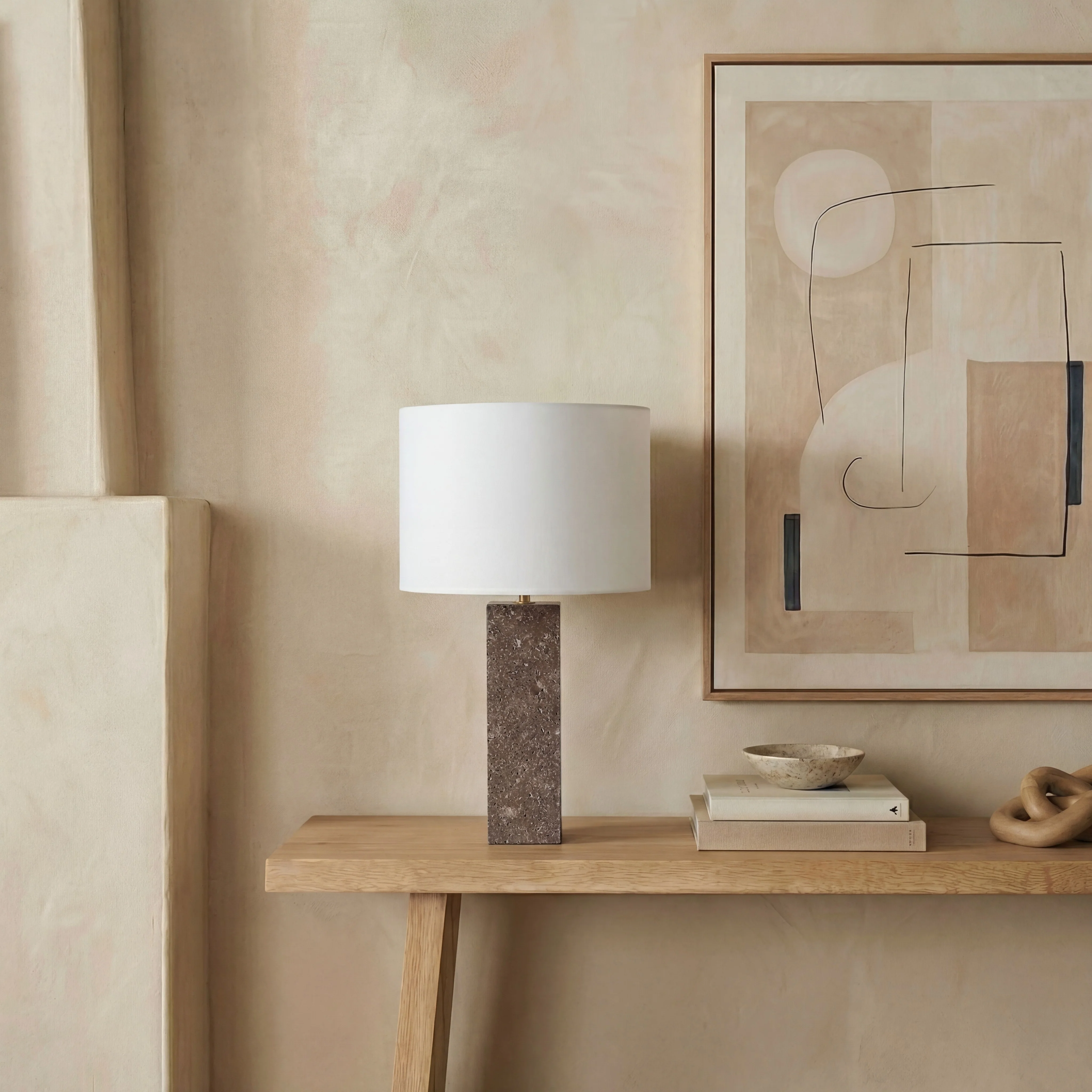 Feliciano Travertine Table Lamp - Image 3
