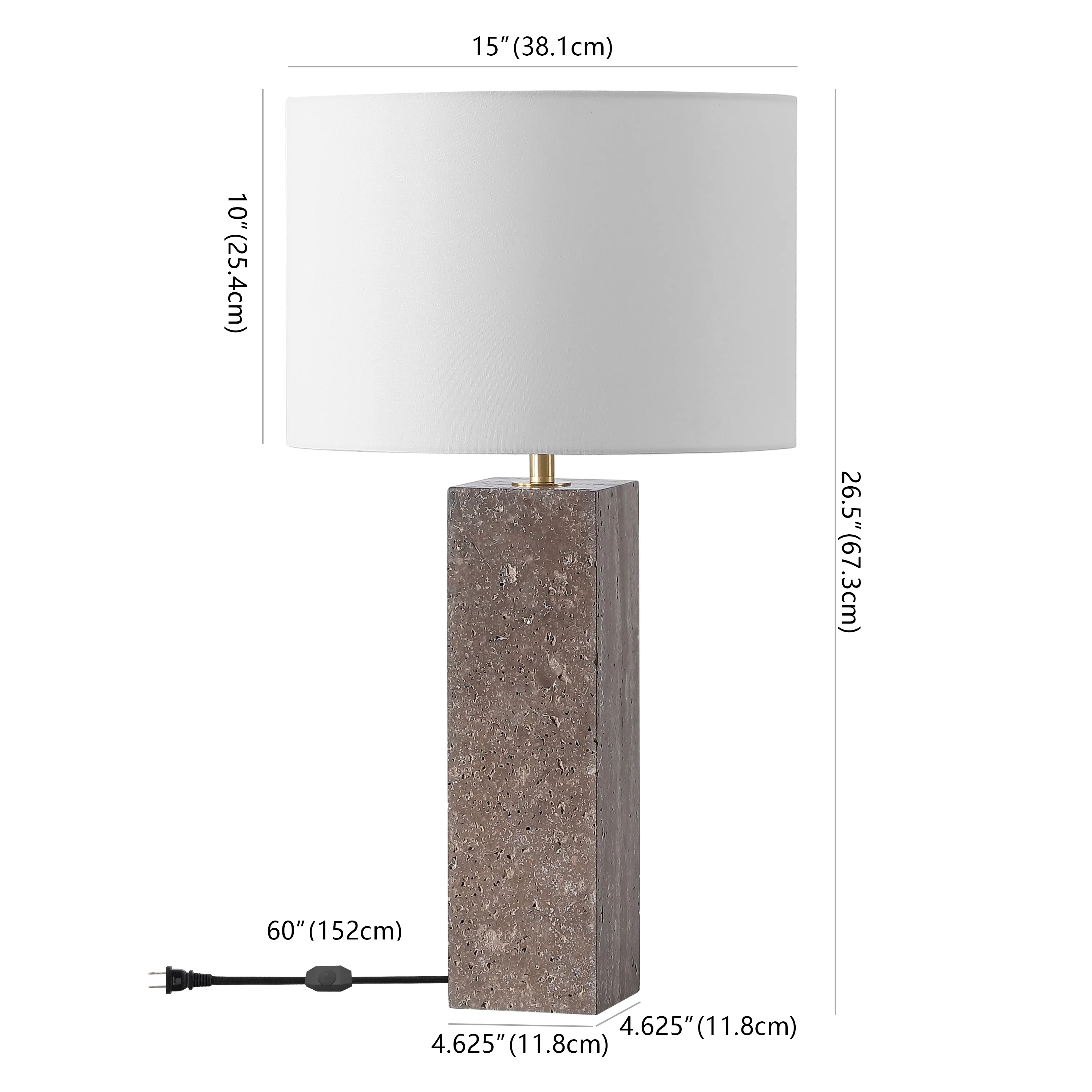 Feliciano Travertine Table Lamp - Image 5