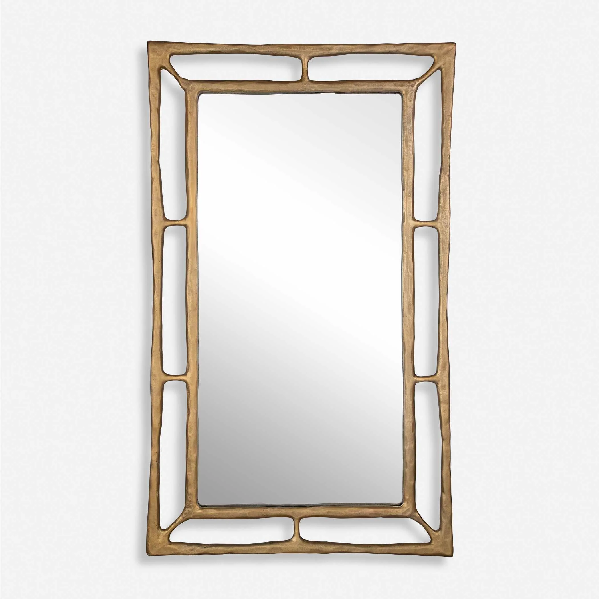 Felix Brass Rectangle Mirror - Image 2