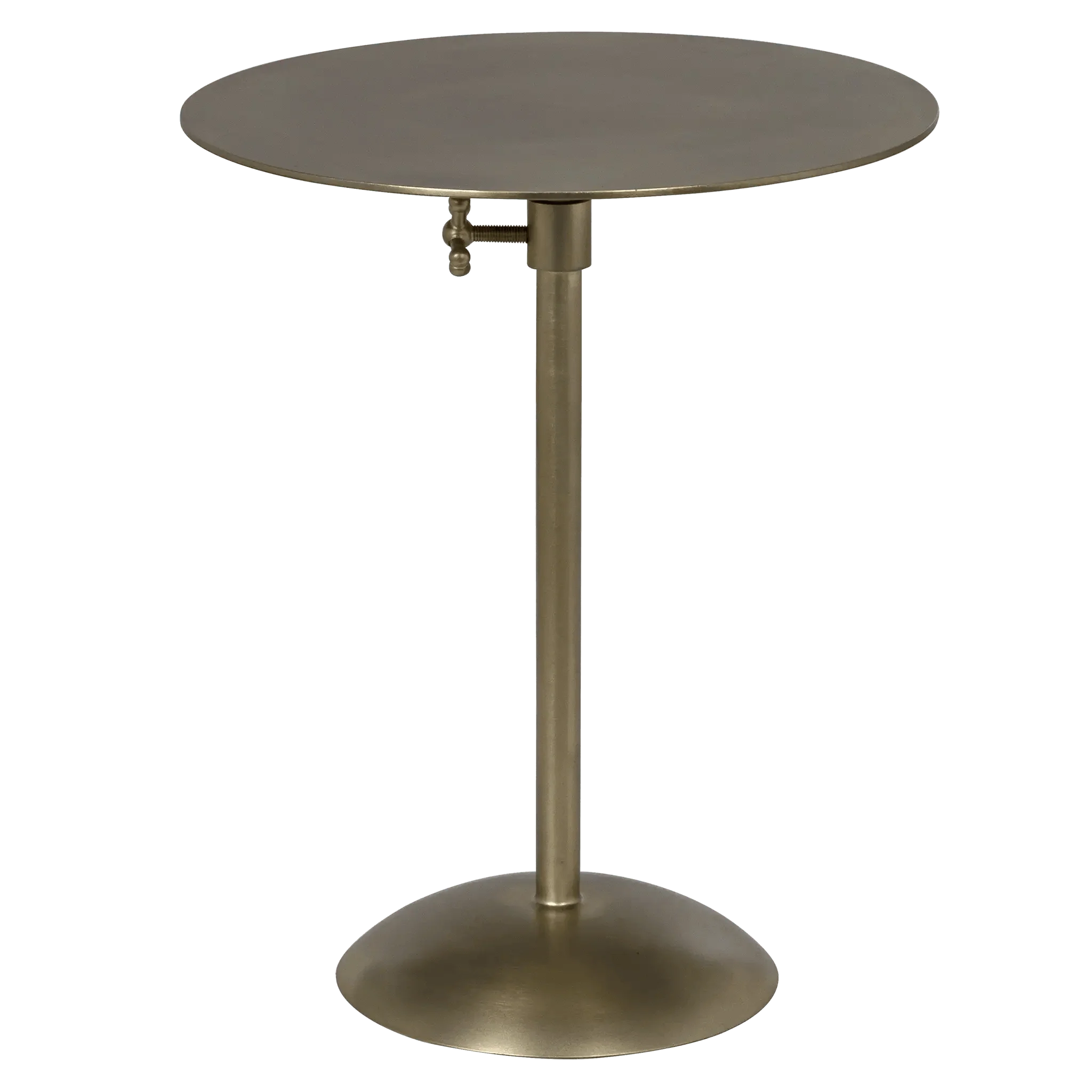 Felix Side Table, Metal with Brass Finish