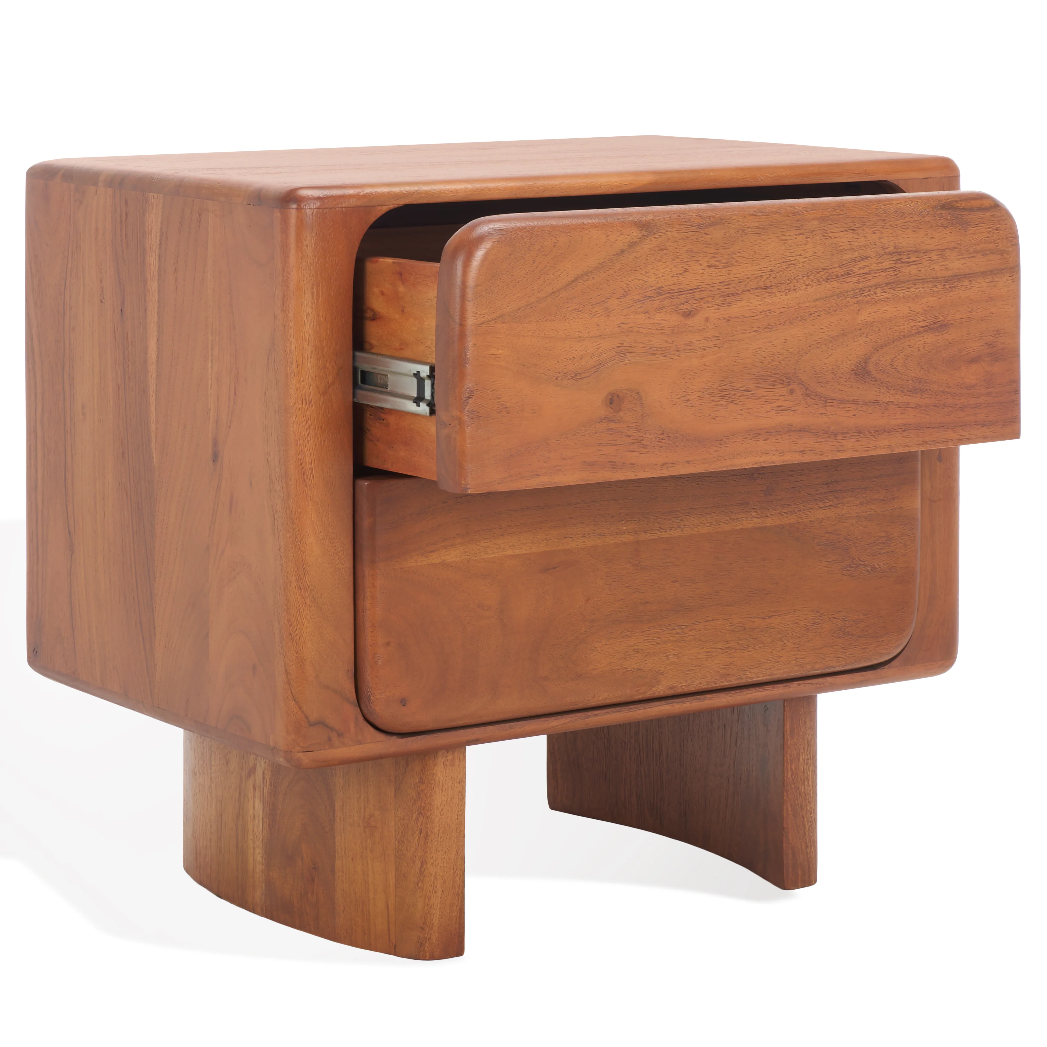 Finley 2 Drawer Wood Nightstand - Image 4