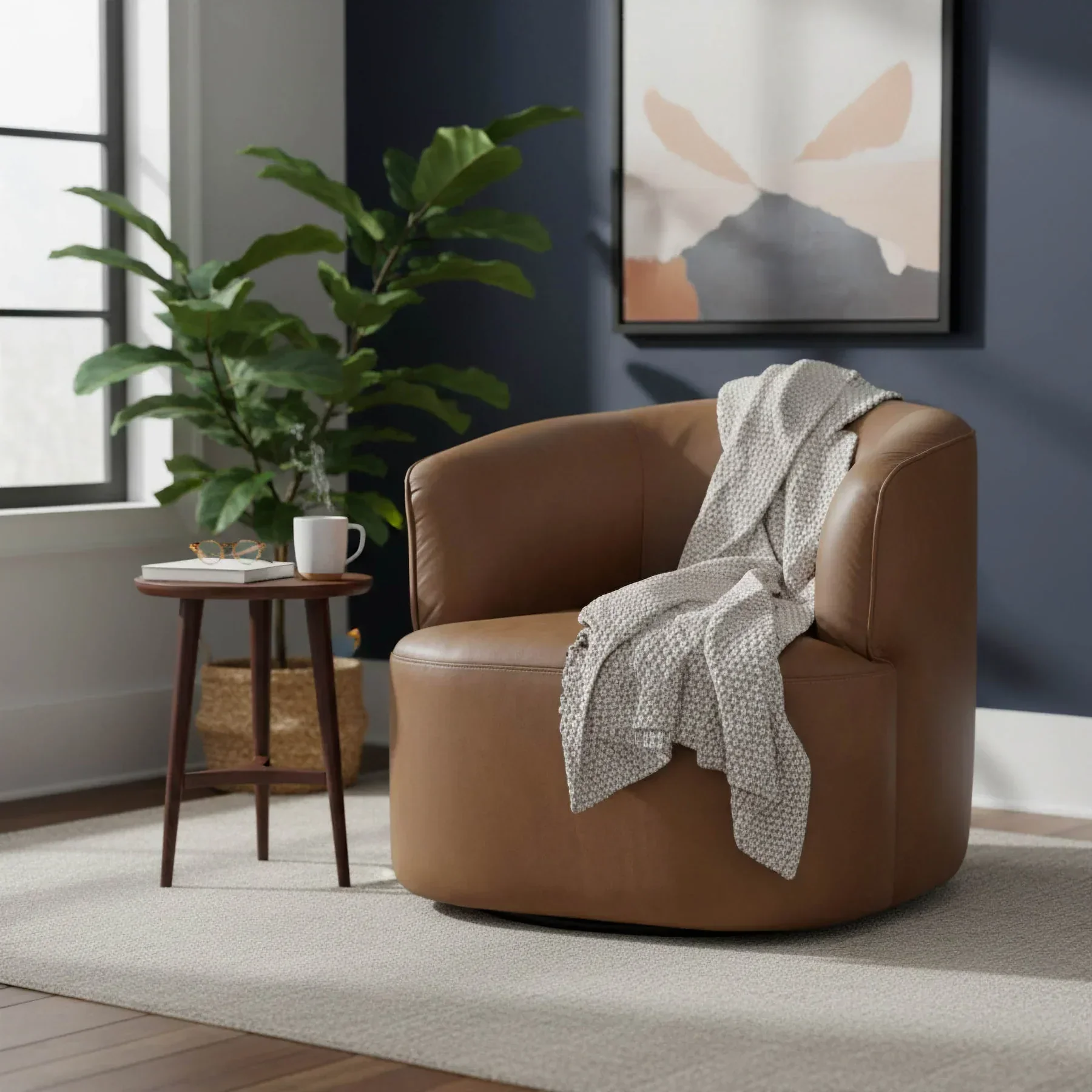Fireside Swivel Club Chair - Image 2