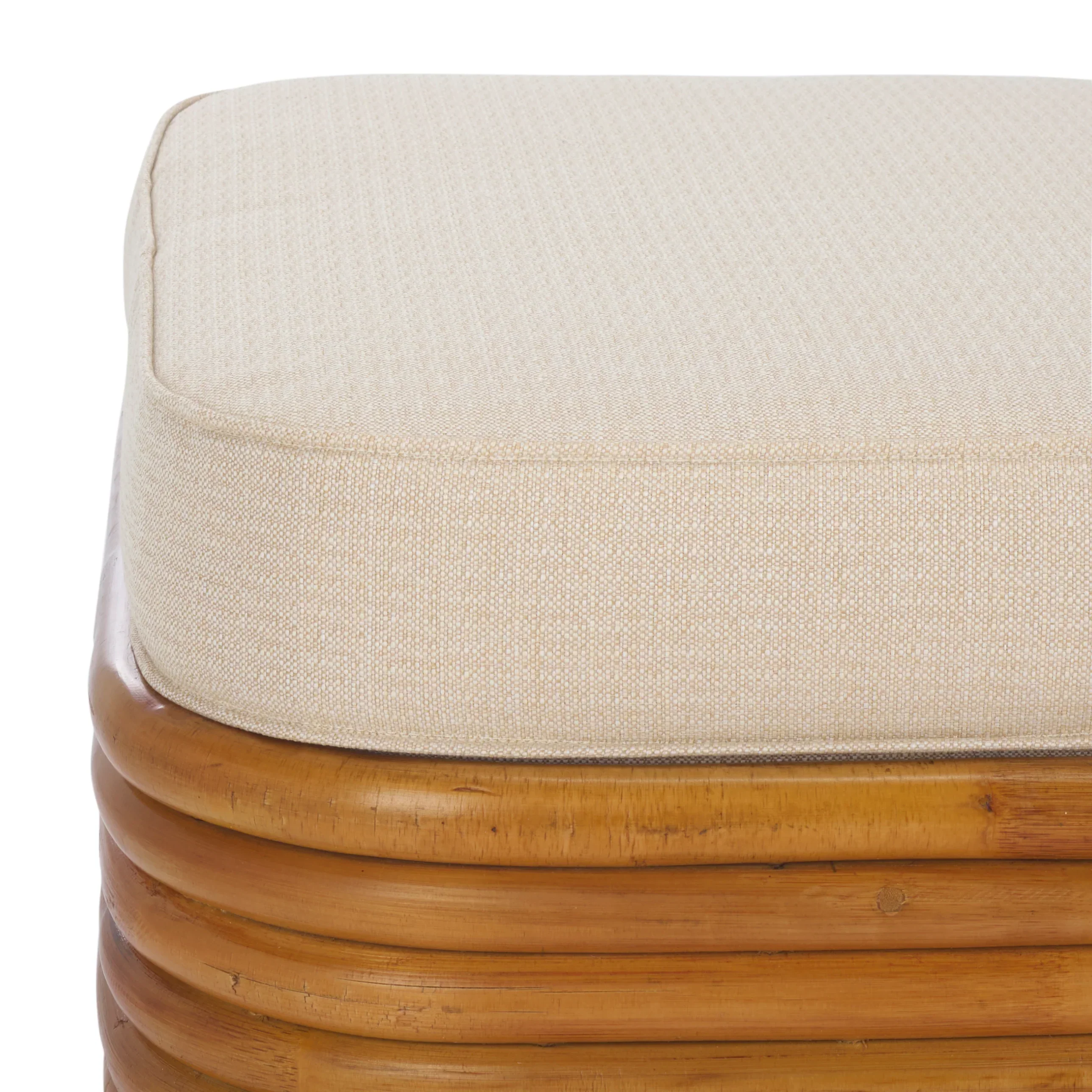 Flanders Rattan Pole Coktail Ottoman - Image 4