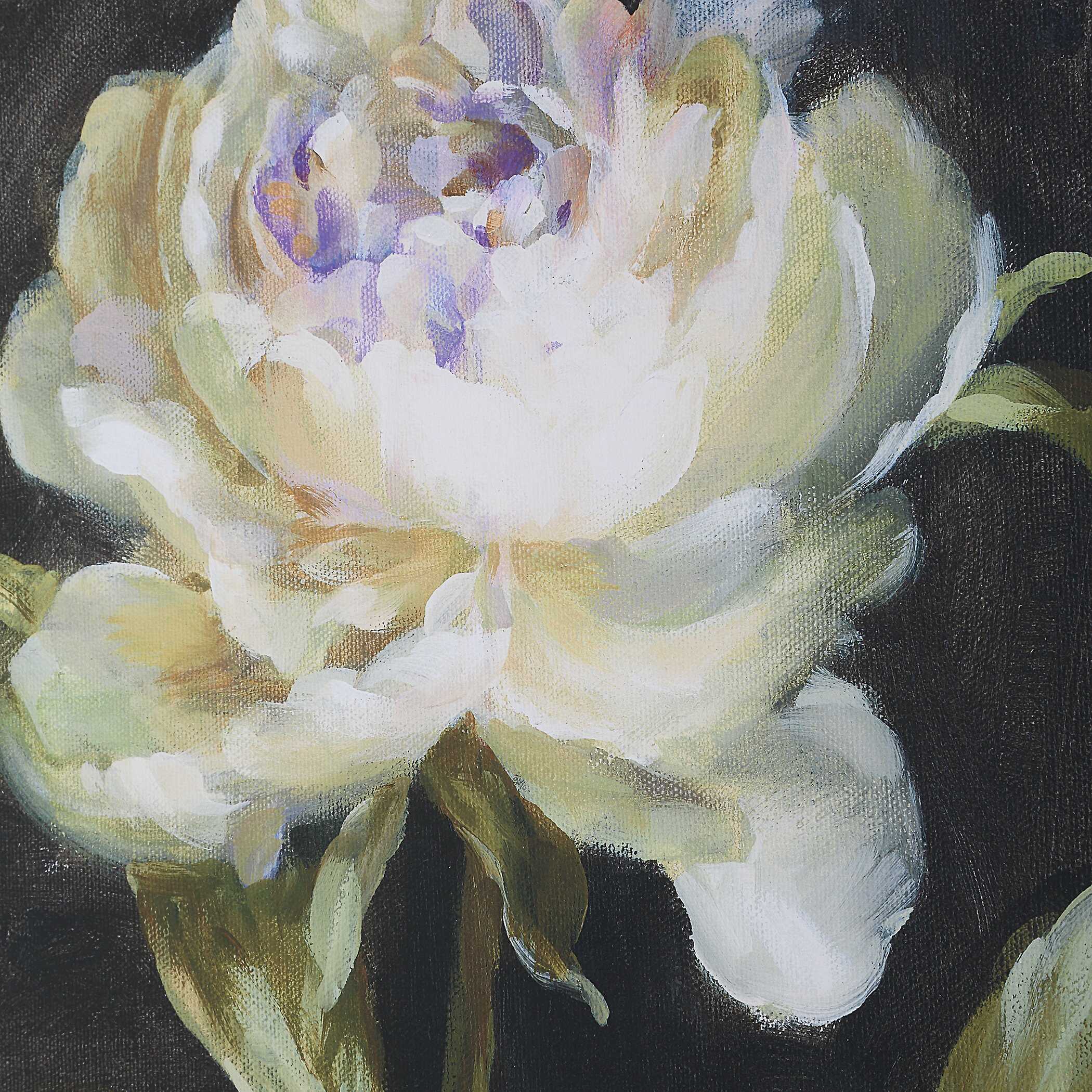 Florals On Black Framed Prints - Set of 4 - Image 5