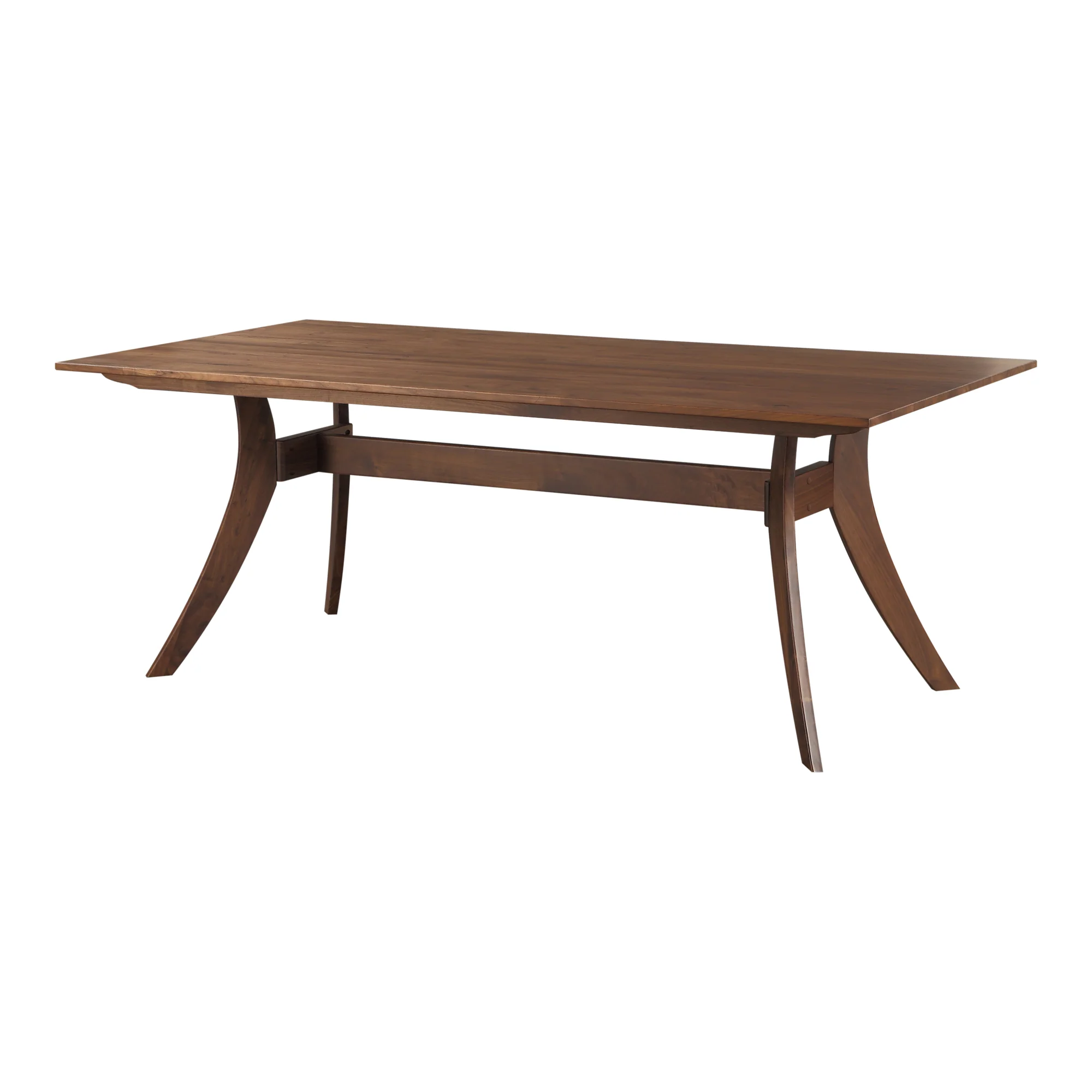 Florence Rectangular Dining Table Small Walnut - Image 3
