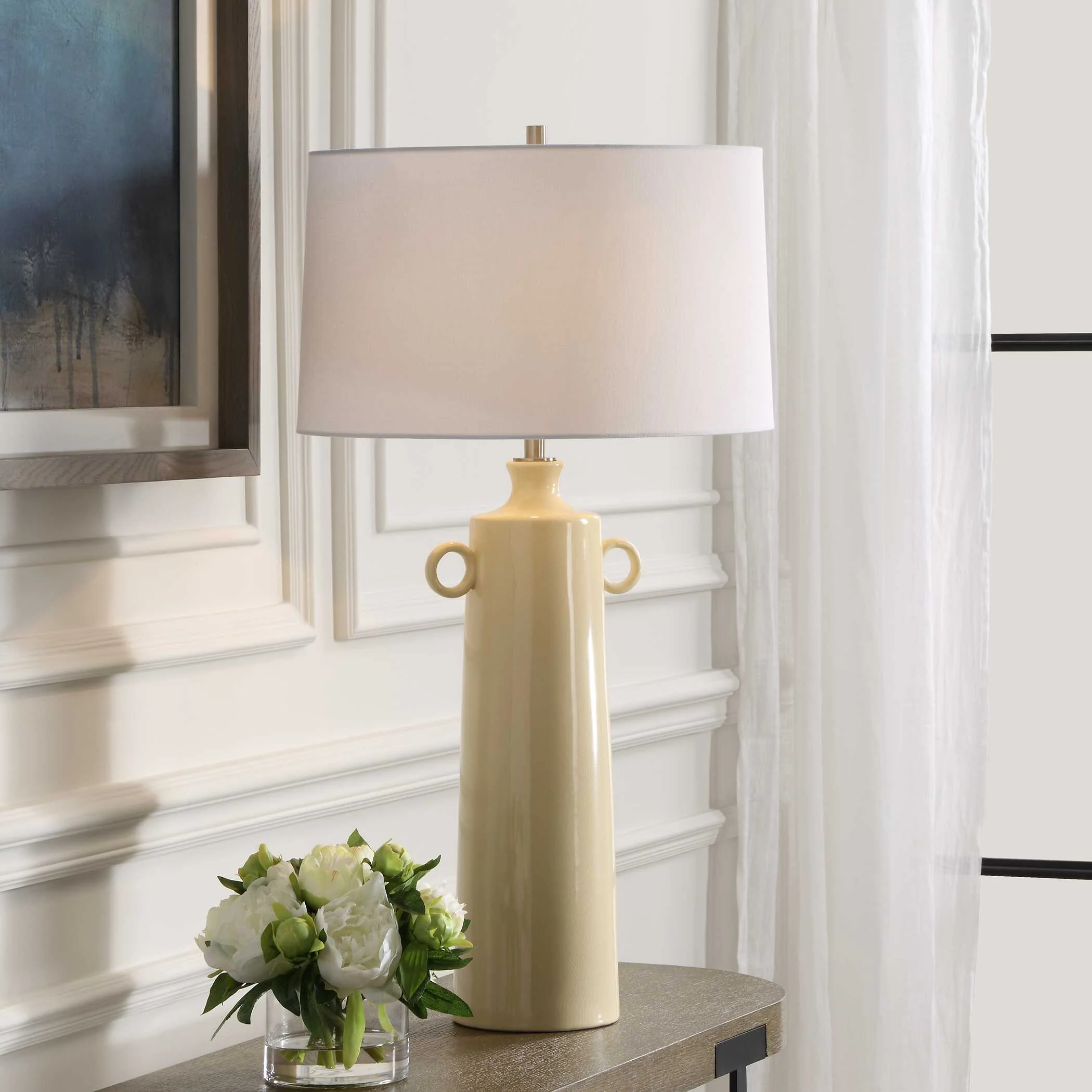 Florero Pale Yellow Table Lamp - Image 2
