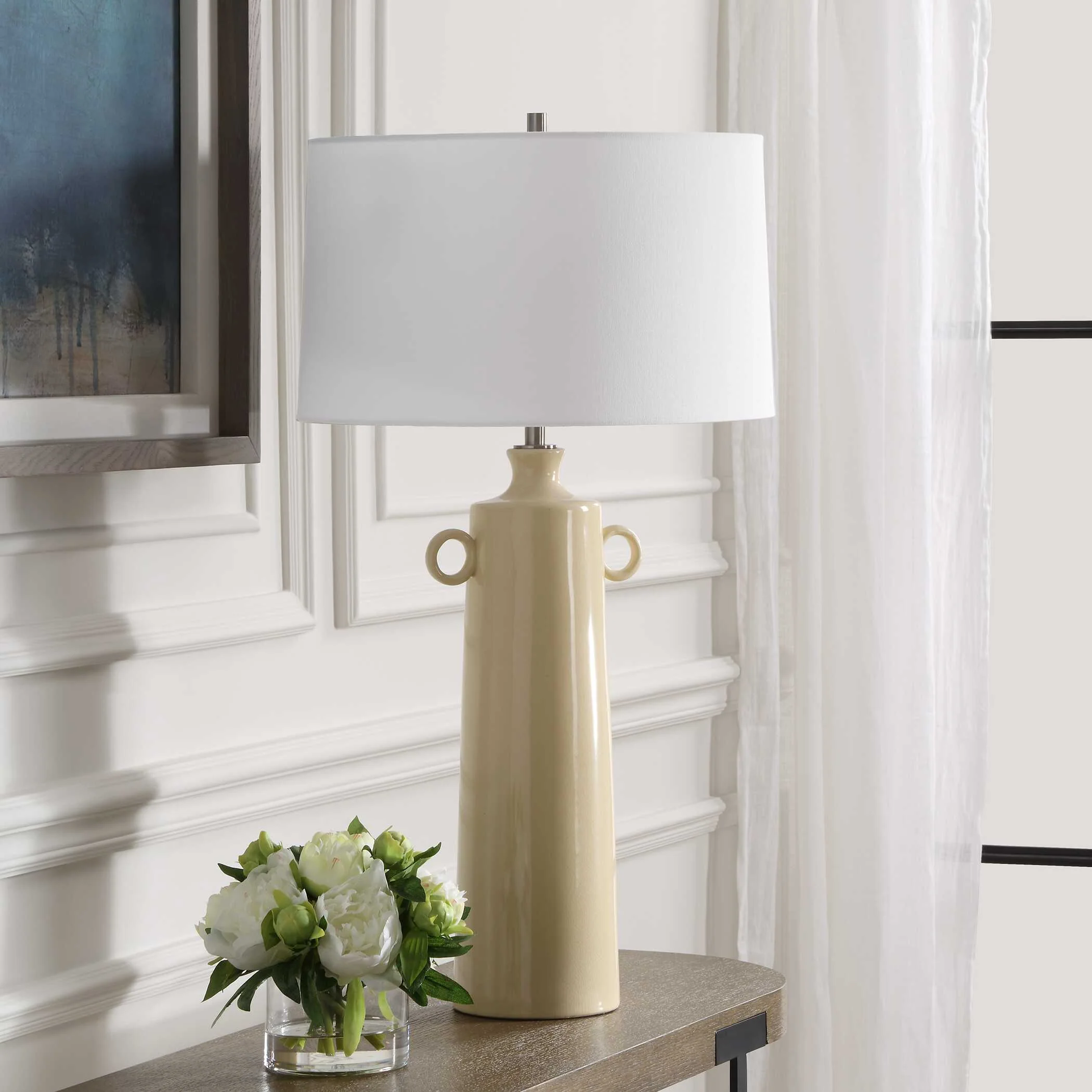 Florero Pale Yellow Table Lamp - Image 3