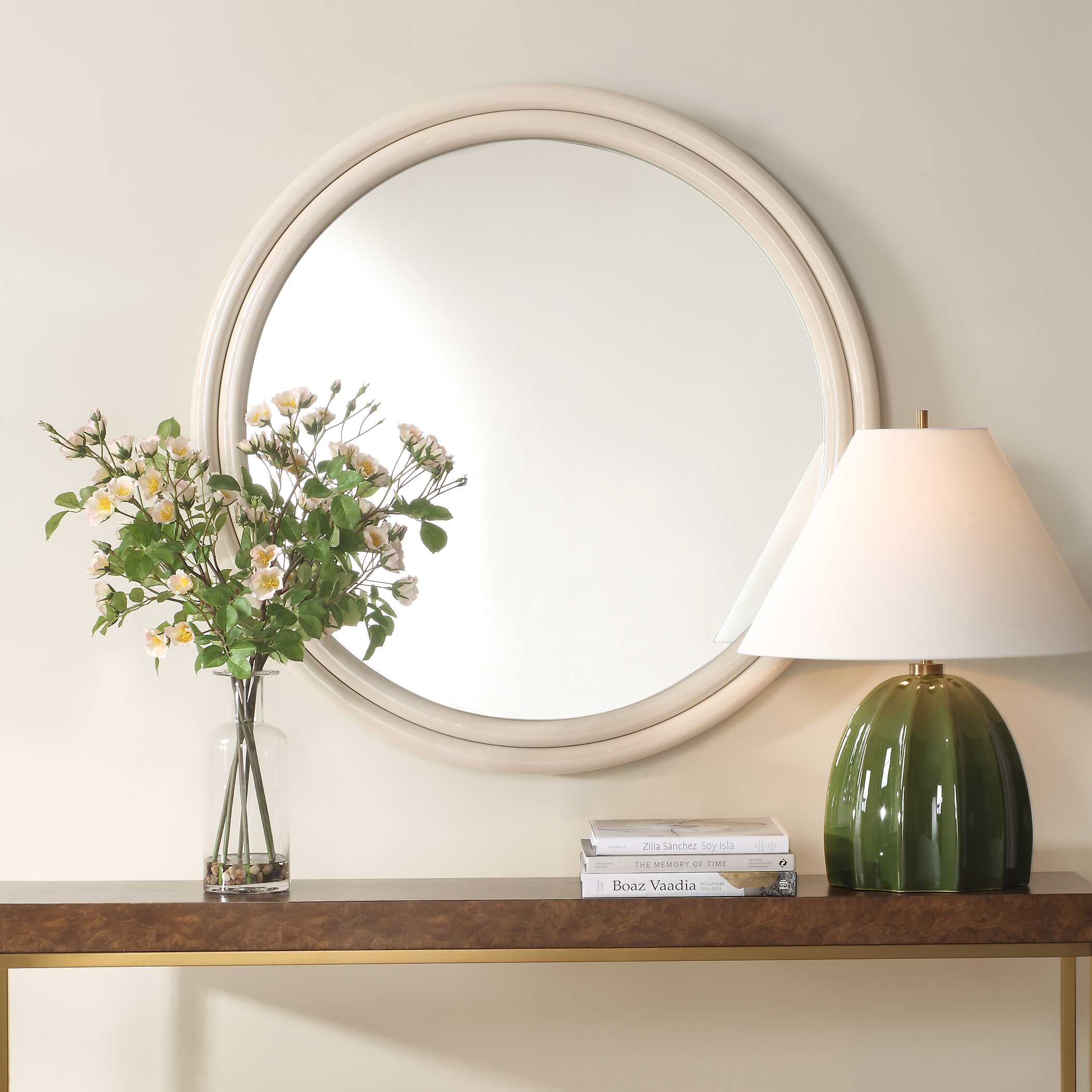 Florian Warm White Round Mirror - Image 2