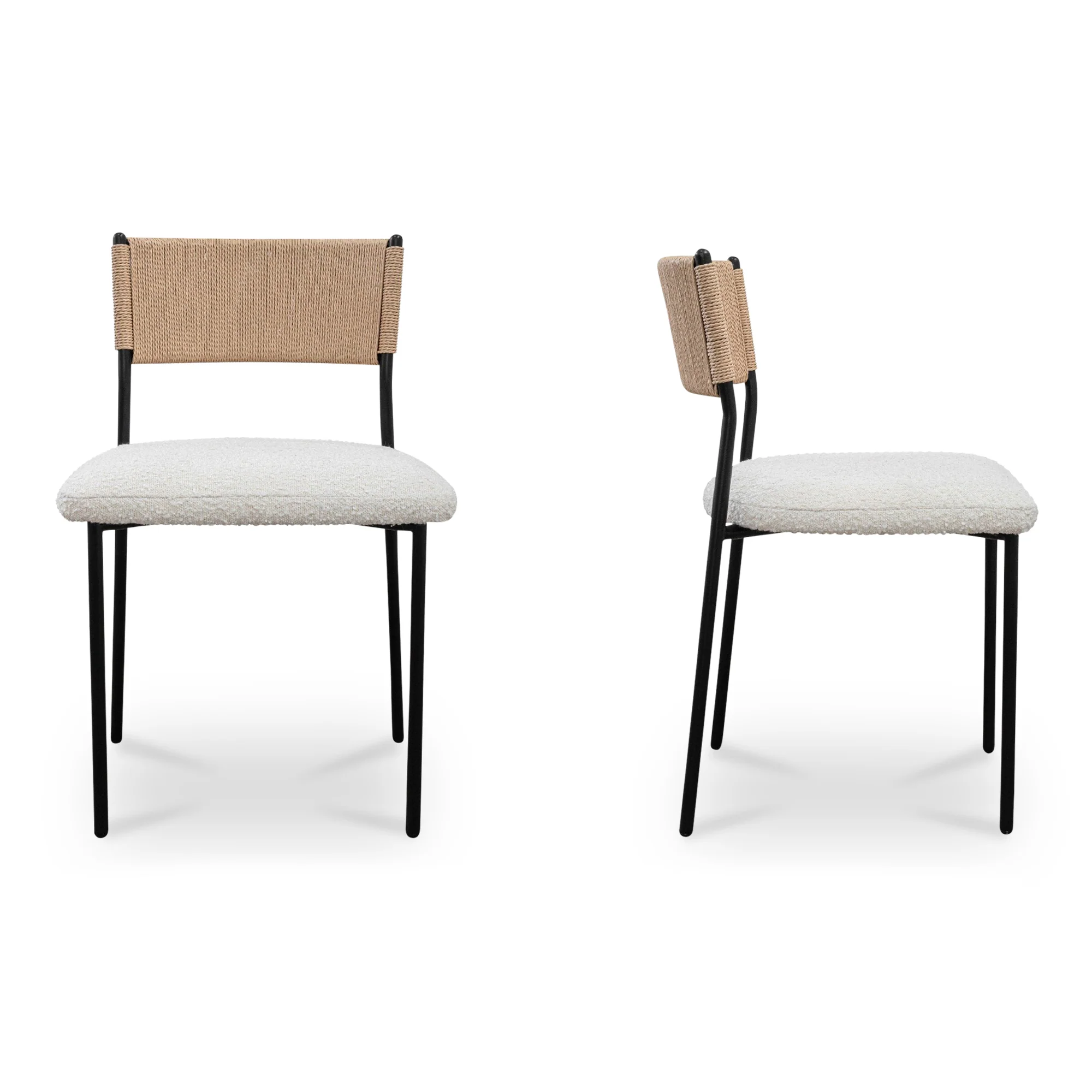 Foley Dining Chair White Set Of Two - Set of 2 - Image 4