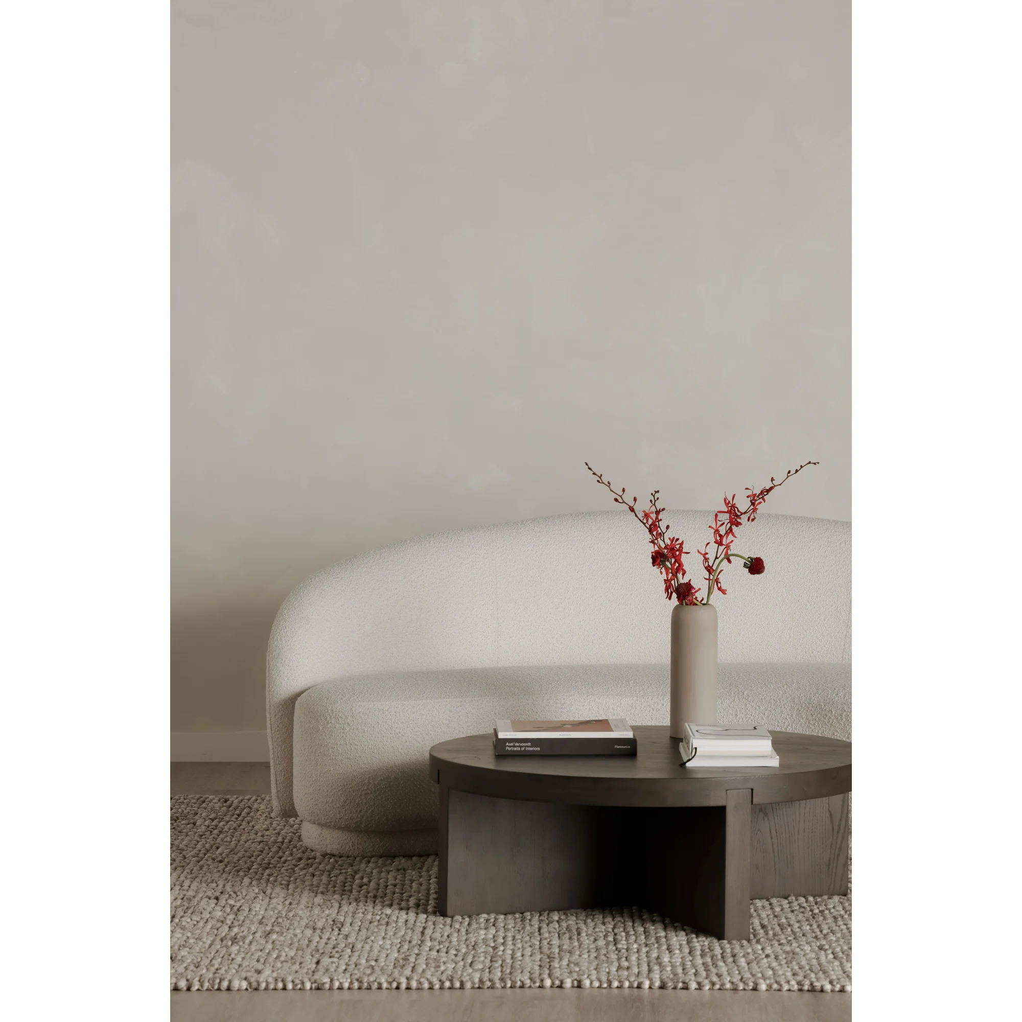 Folke Round Coffee Table Dark Brown - Image 2