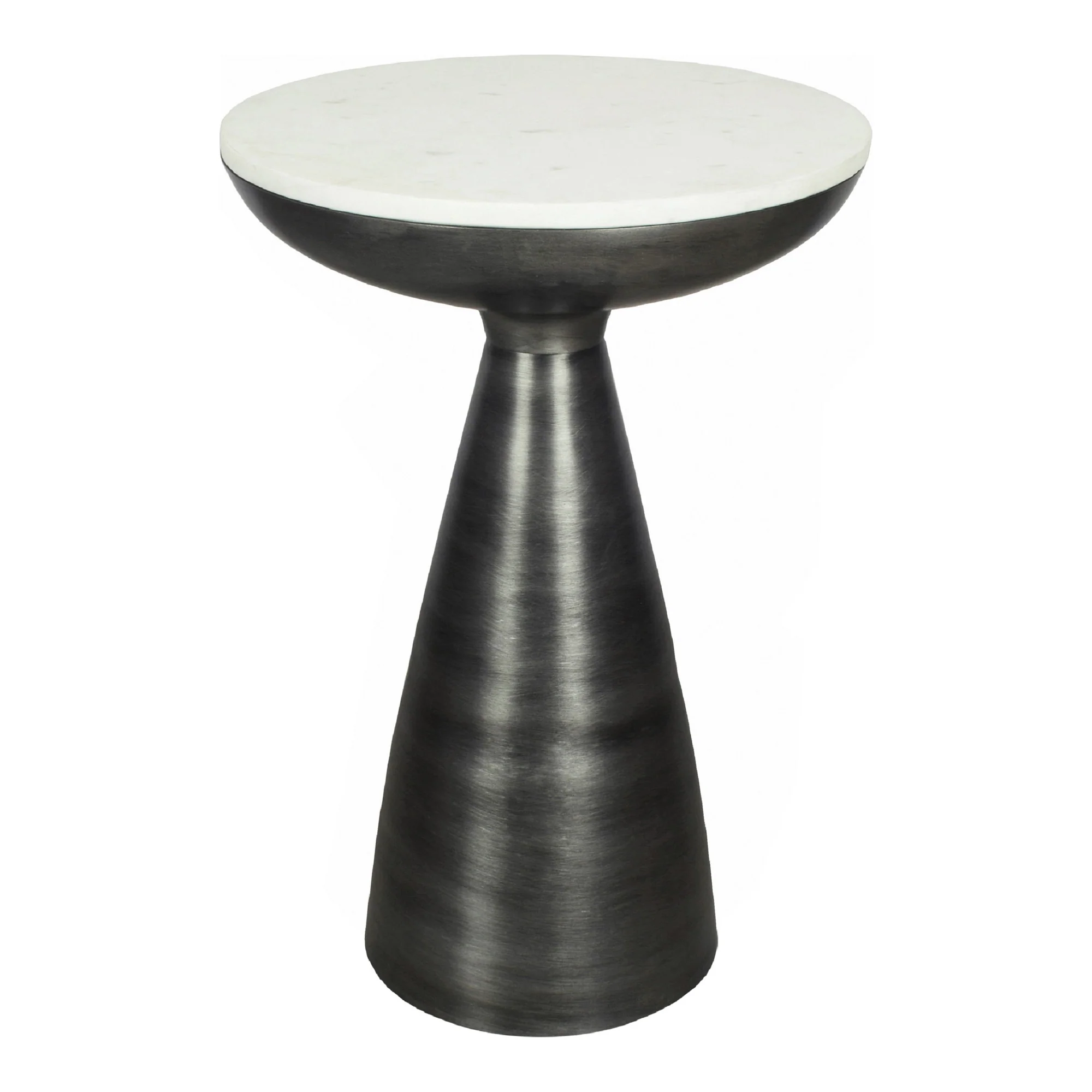 Font Side Table White Marble - Image 3
