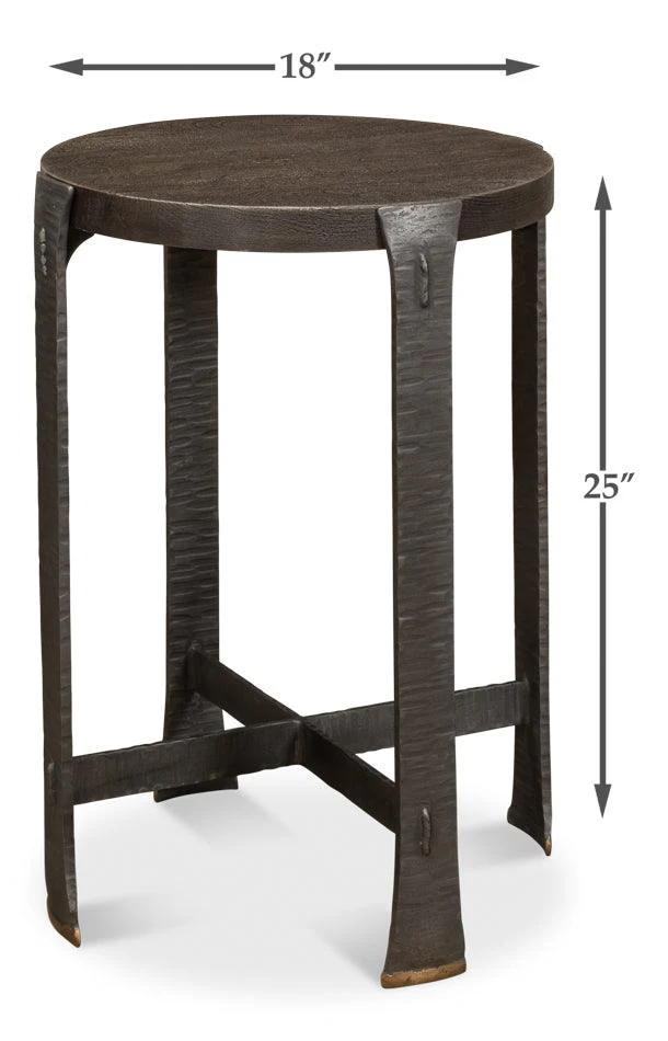 Forged Slats Side Table - Image 5