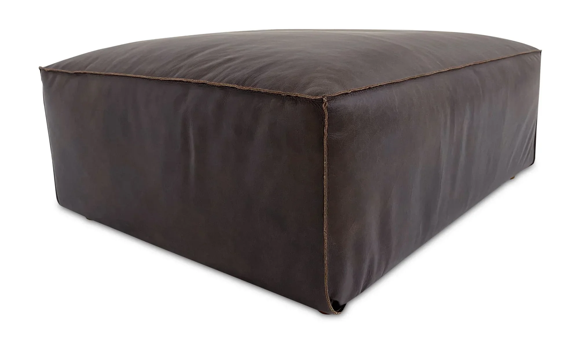 Form Ottoman Espresso Brown Leather