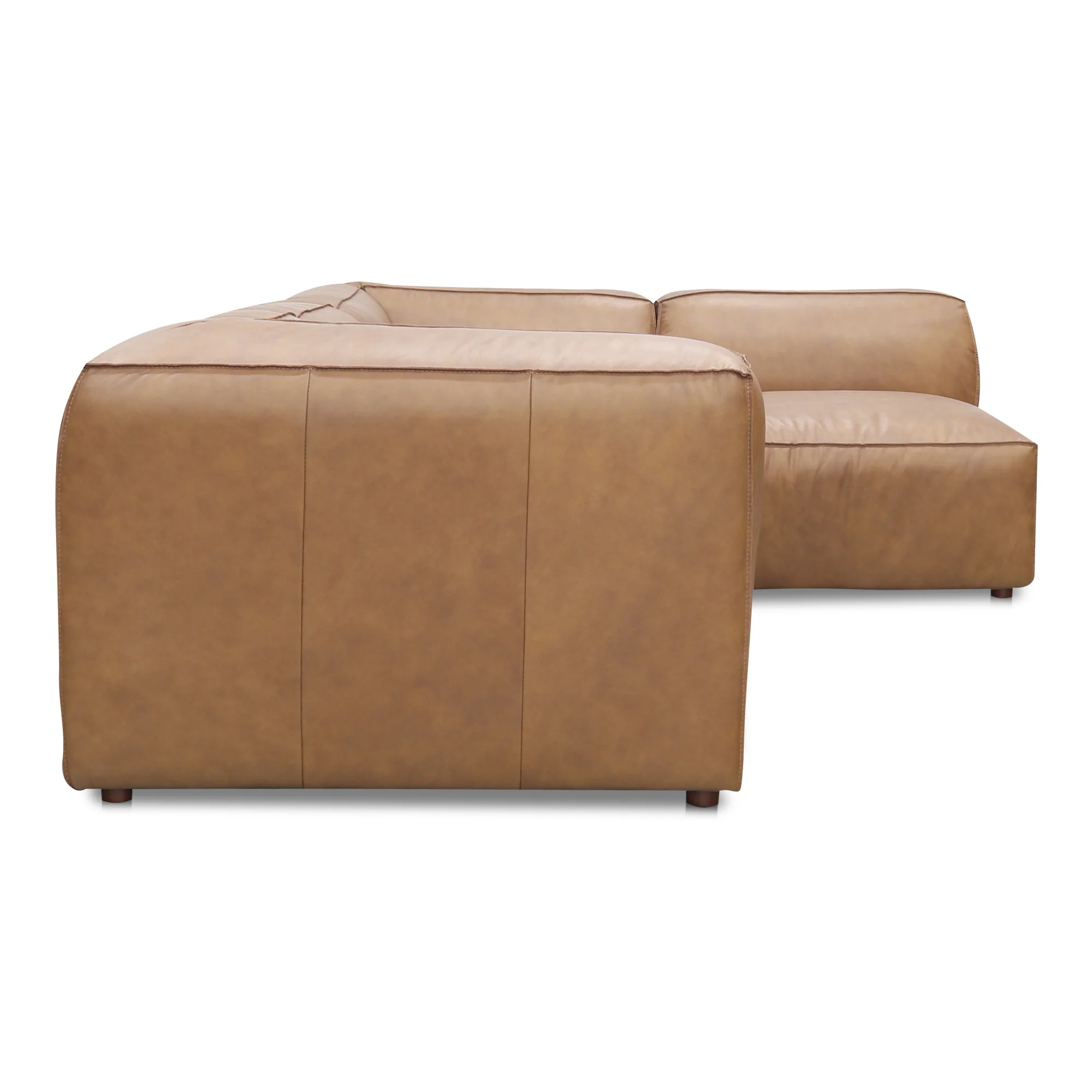 Form Signature Modular Sectional Sonoran Tan Leather - Image 4
