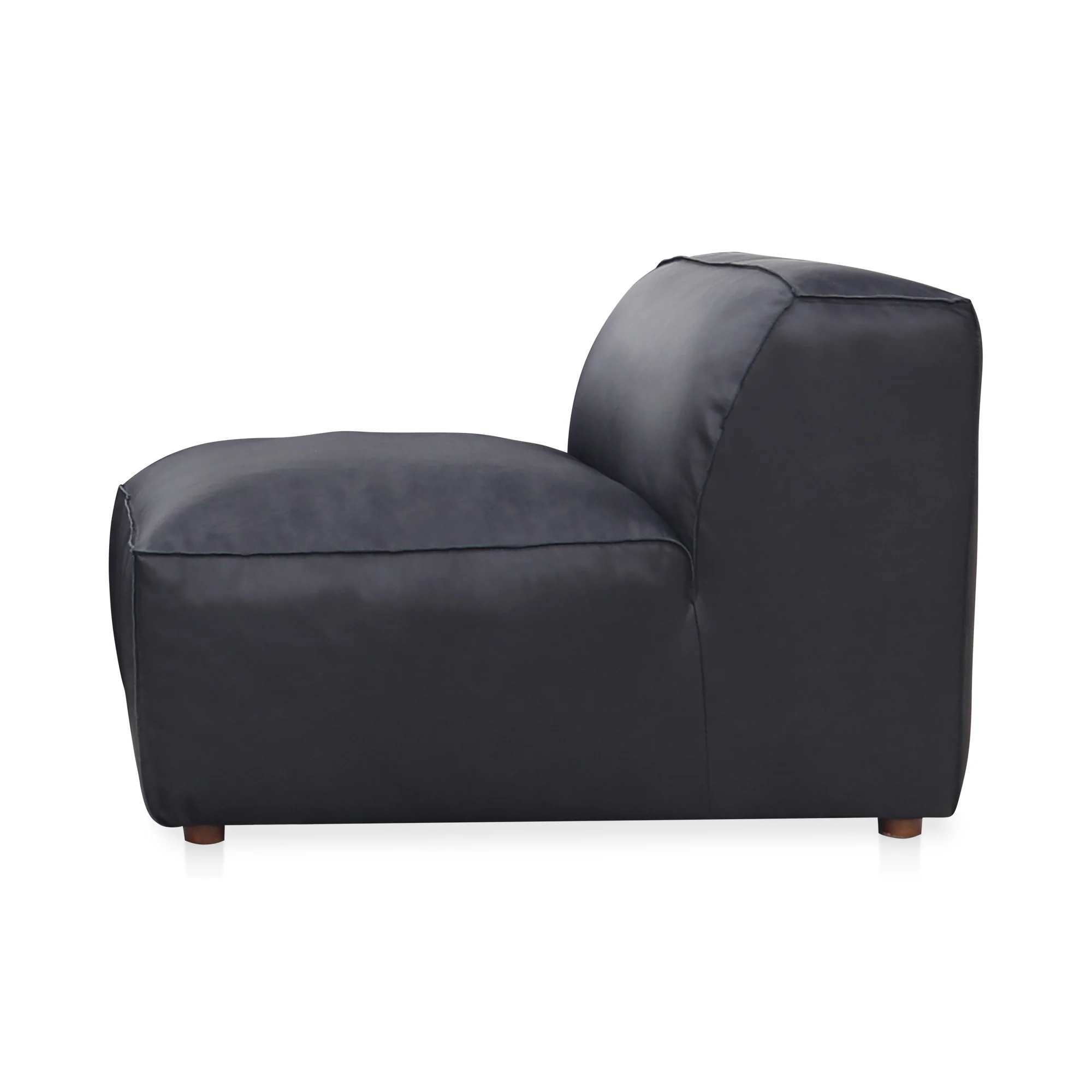 Form Slipper Chair Vantage Black Leather - Image 4