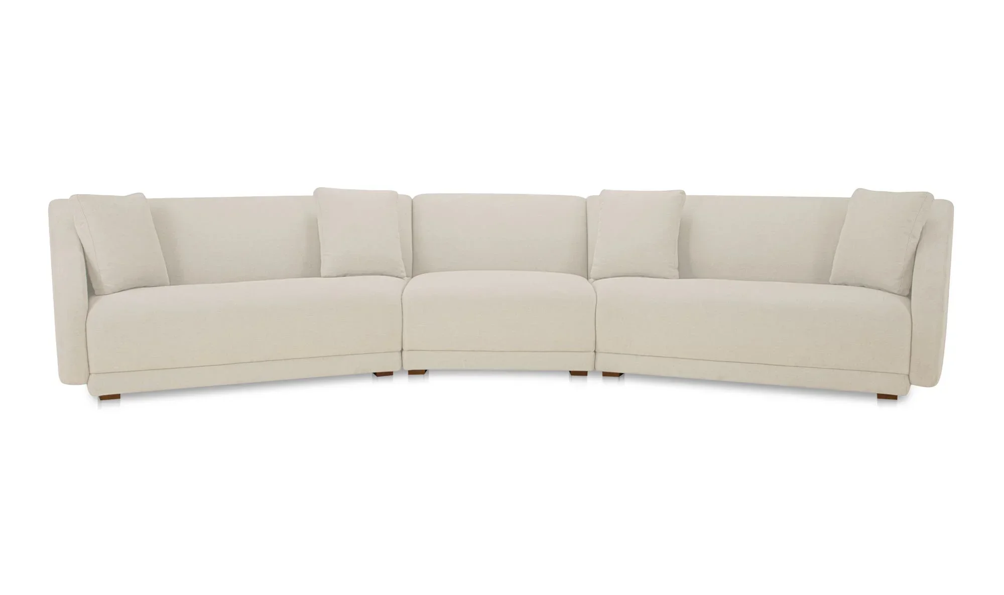 Fraser 3 Piece Modular Sectional with Slipper White