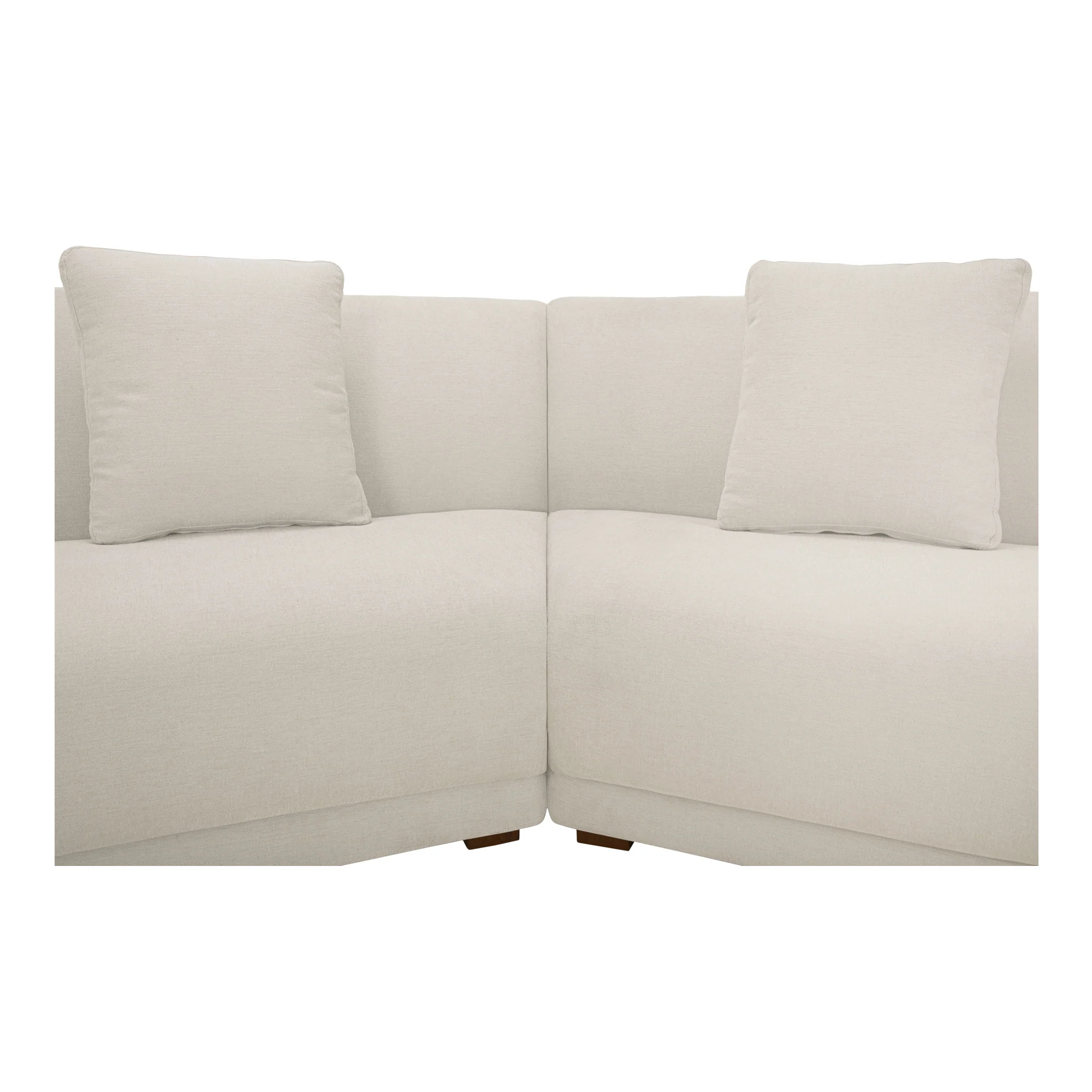 Fraser 3 Piece Modular Sectional with Slipper White - Image 4