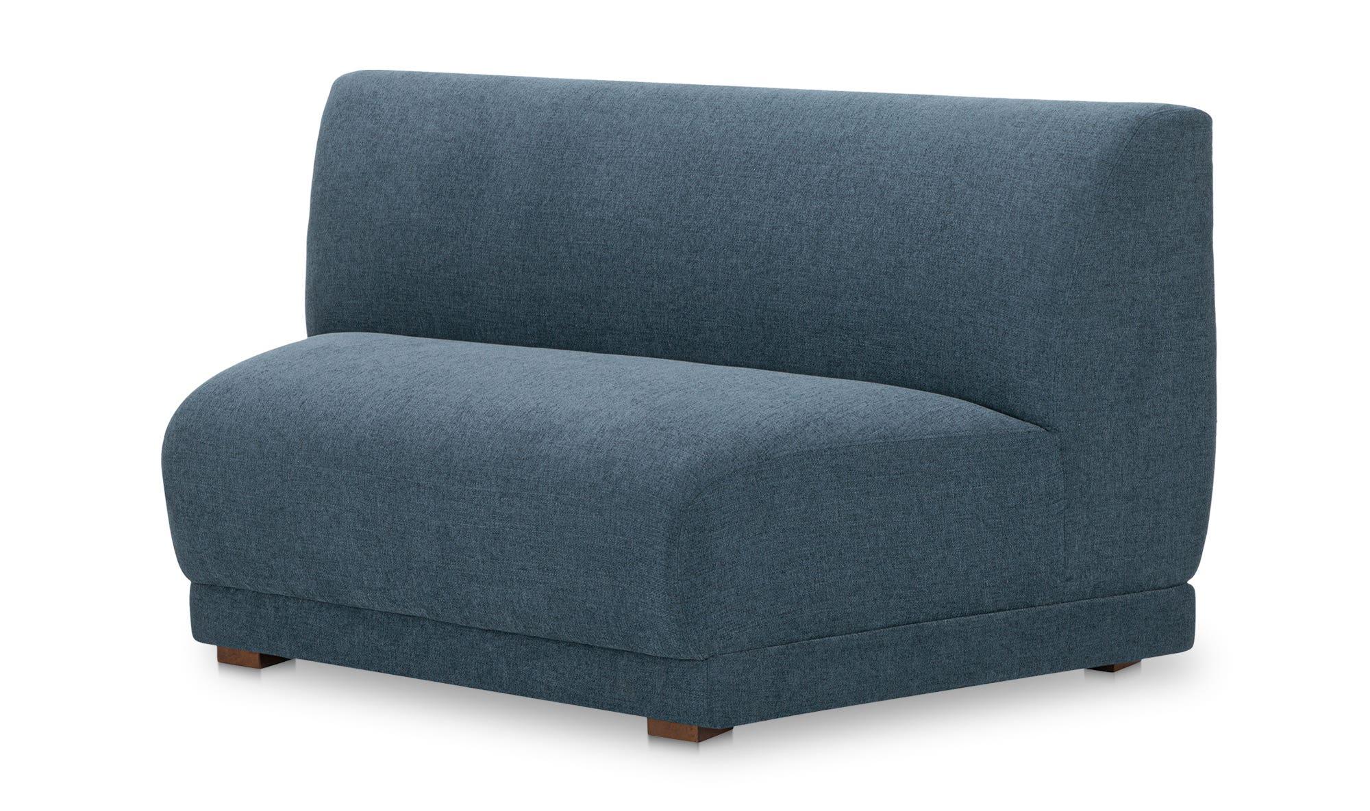 Fraser Wedge Slipper Chair Deep Blue