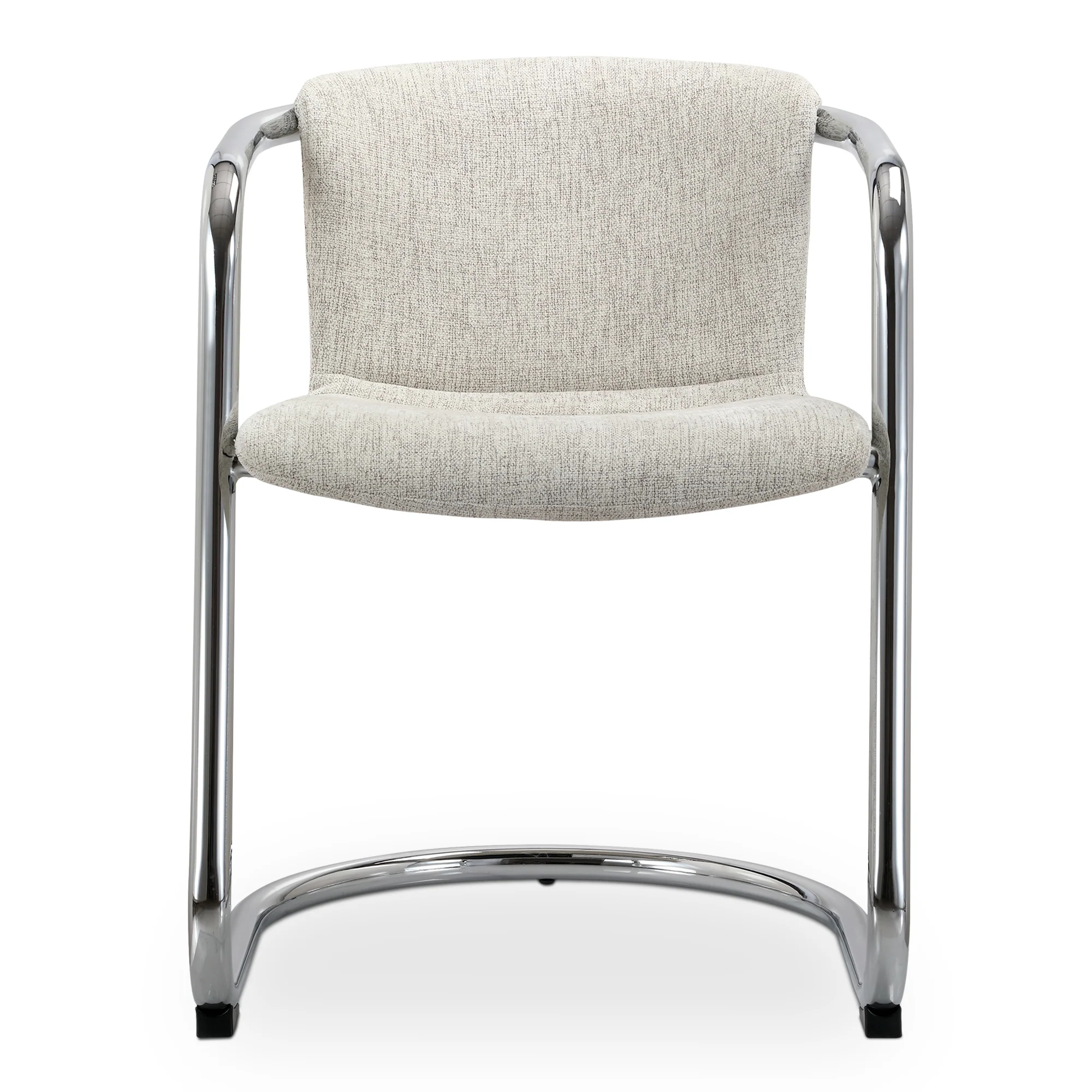 Freeman Chrome Frame Dining Chair Blended Cream - Set of 2 - Image 3