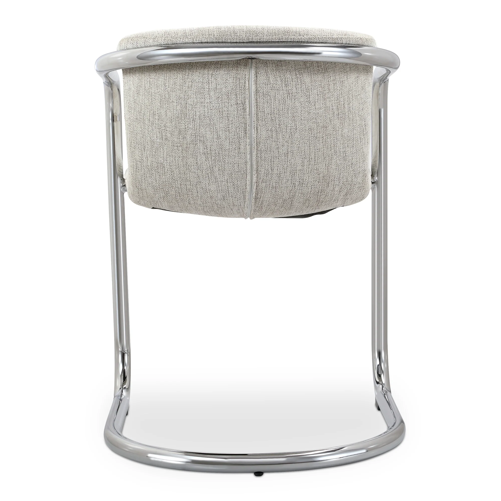 Freeman Chrome Frame Dining Chair Blended Cream - Set of 2 - Image 6