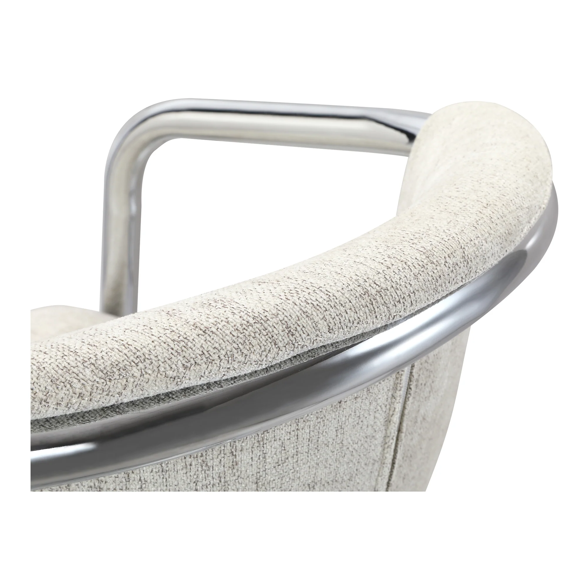 Freeman Chrome Frame Dining Chair Blended Cream - Set of 2 - Image 9
