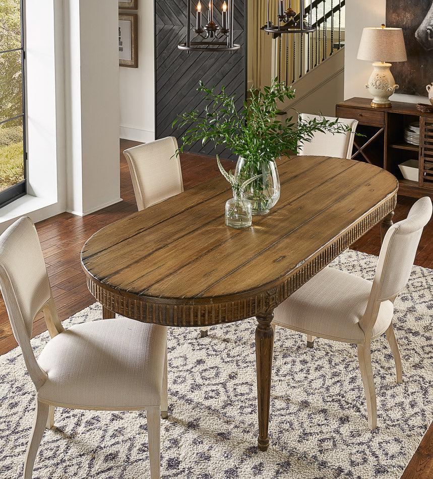 French Antique Reproduction Dining Table - Image 7